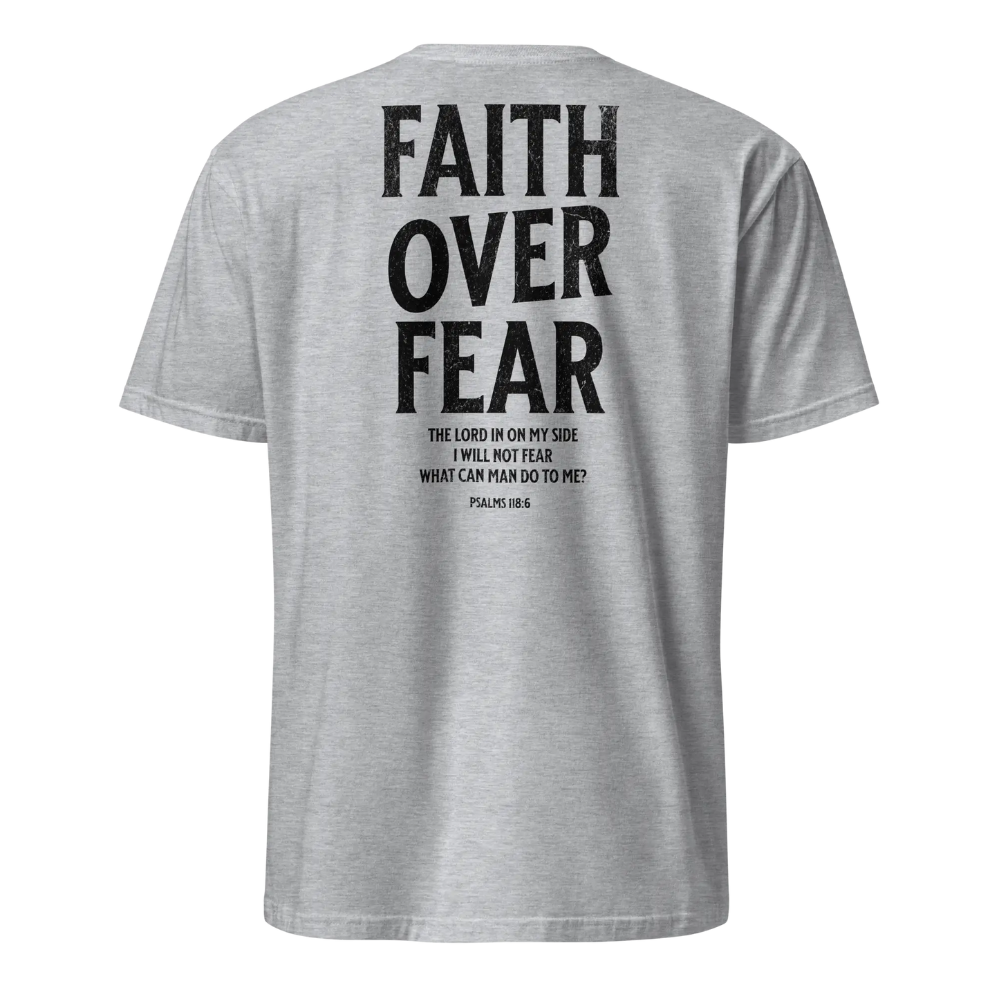 faith over fear gray shirt