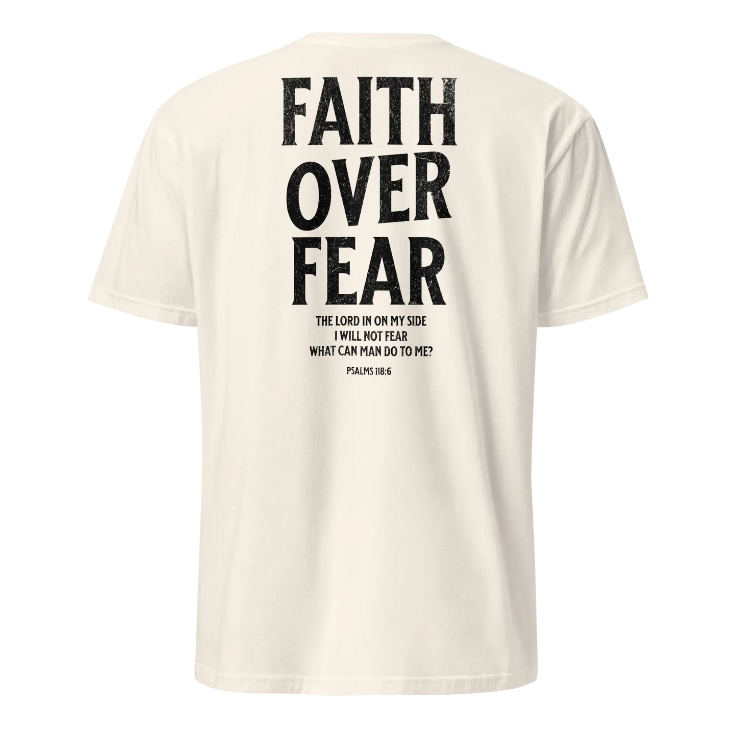 faith over fear natural shirt