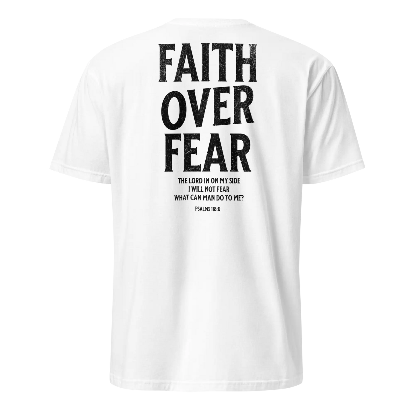 faith over fear white shirt