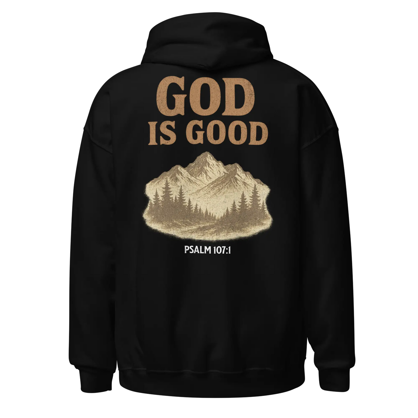 god is good black hoodie