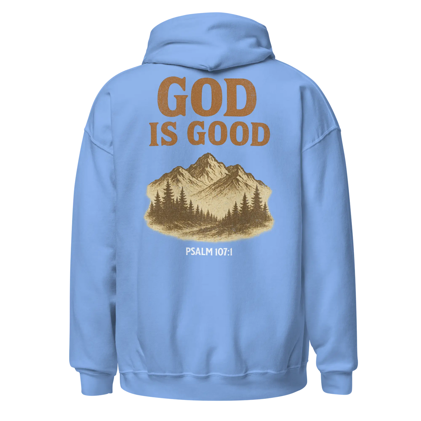 god is good blue hoodie