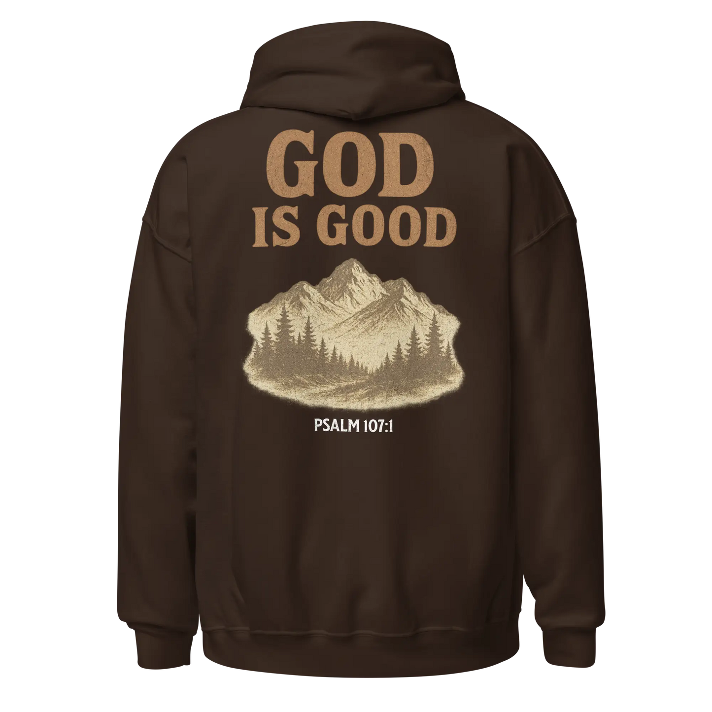 god is good brown hoodie