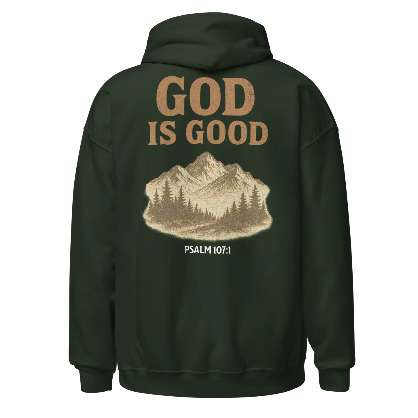 god is good green hoodie