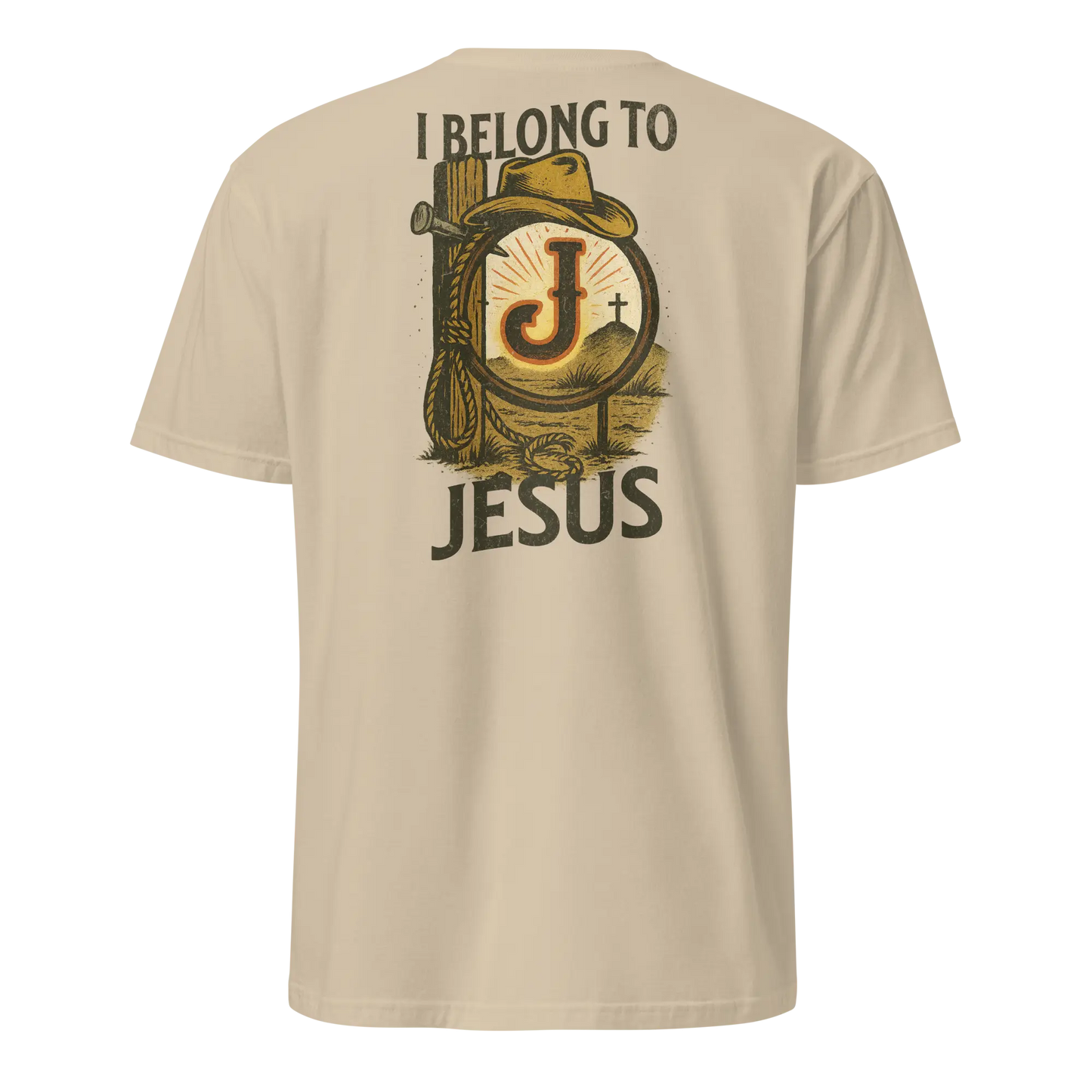 I belong to jesus beige shirt