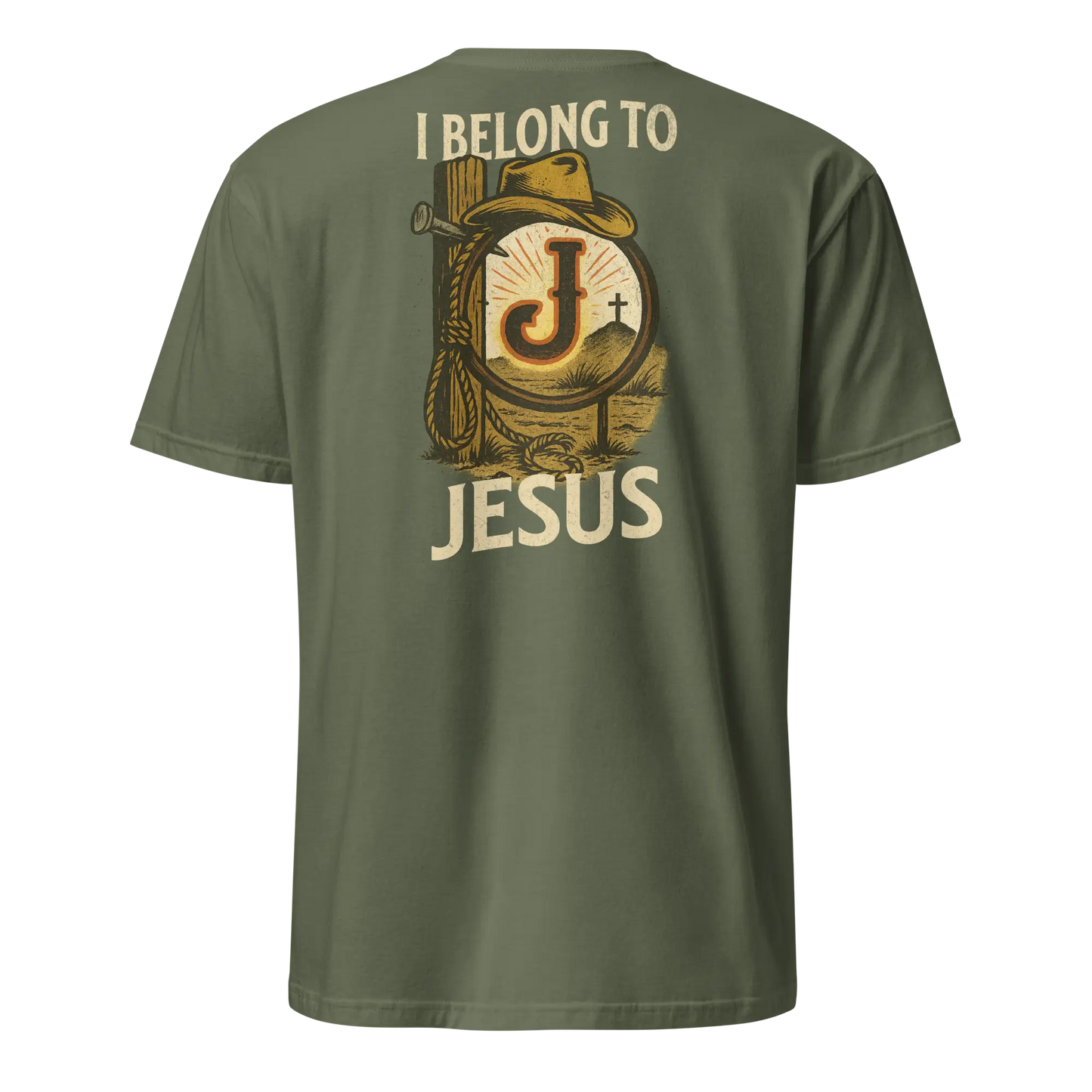 I belong to jesus green shirt