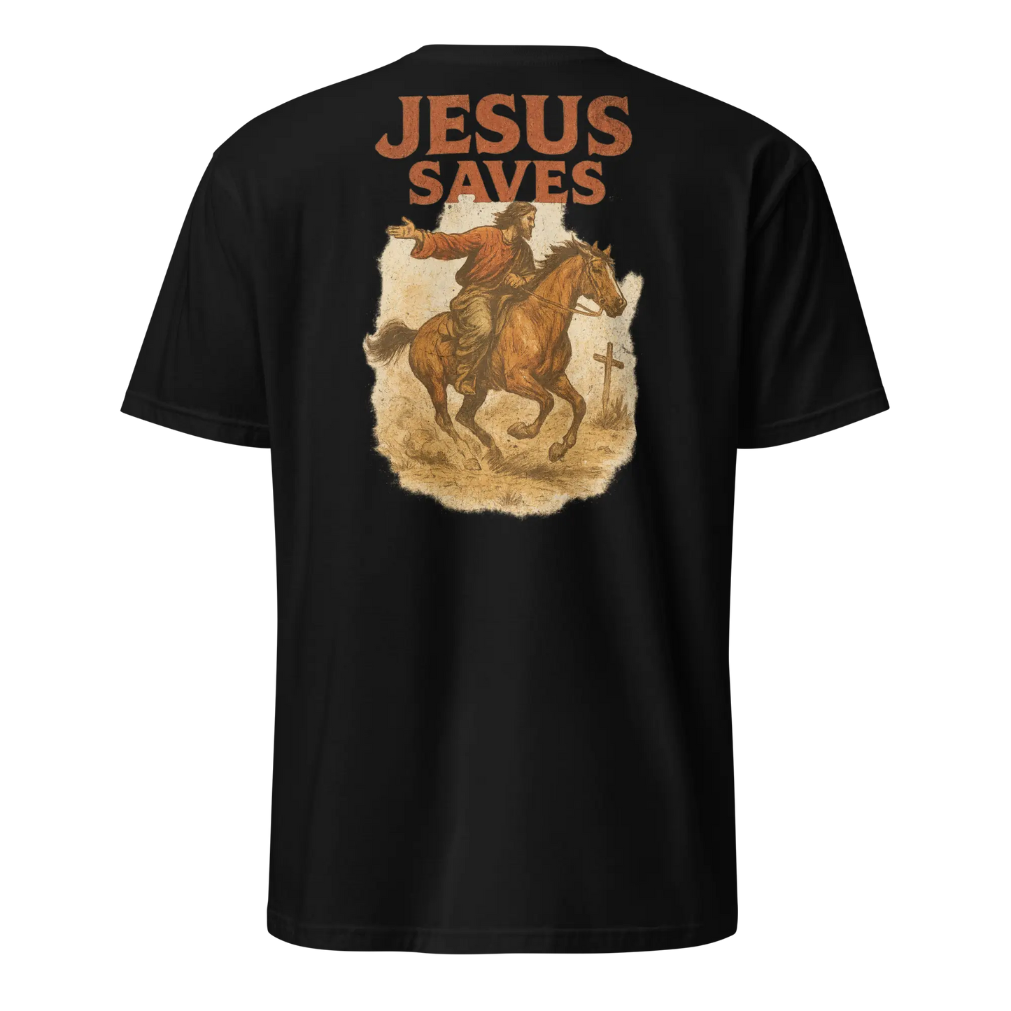jesus saves black shirt