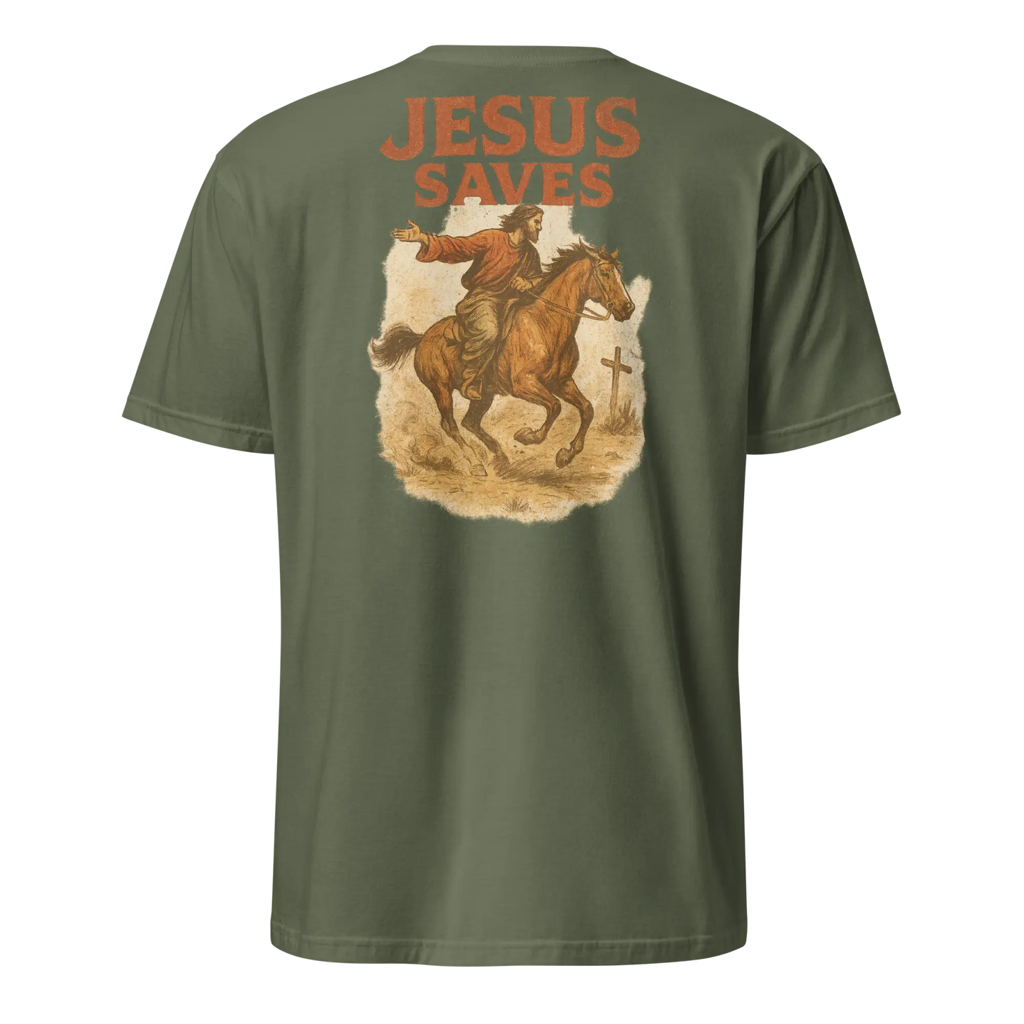 jesus saves green shirt