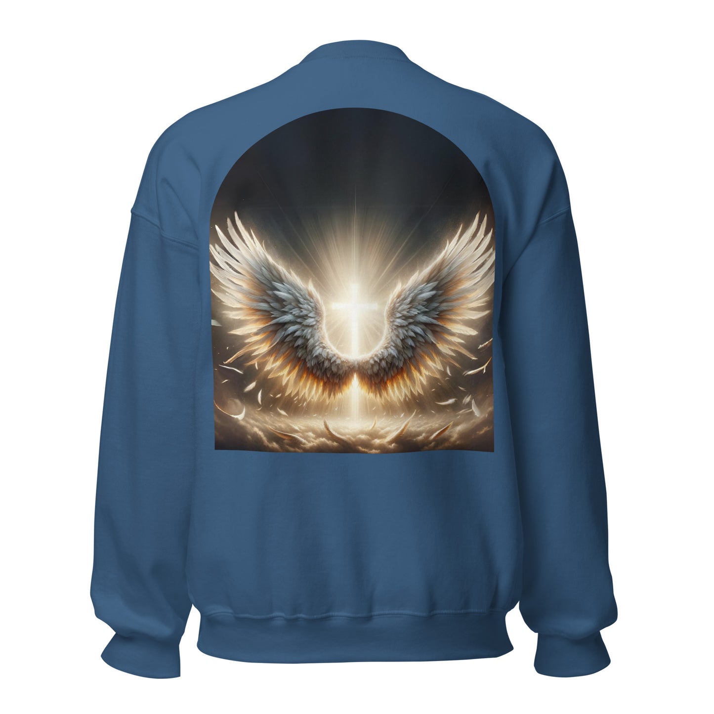 angel wings sweatshirt indigo