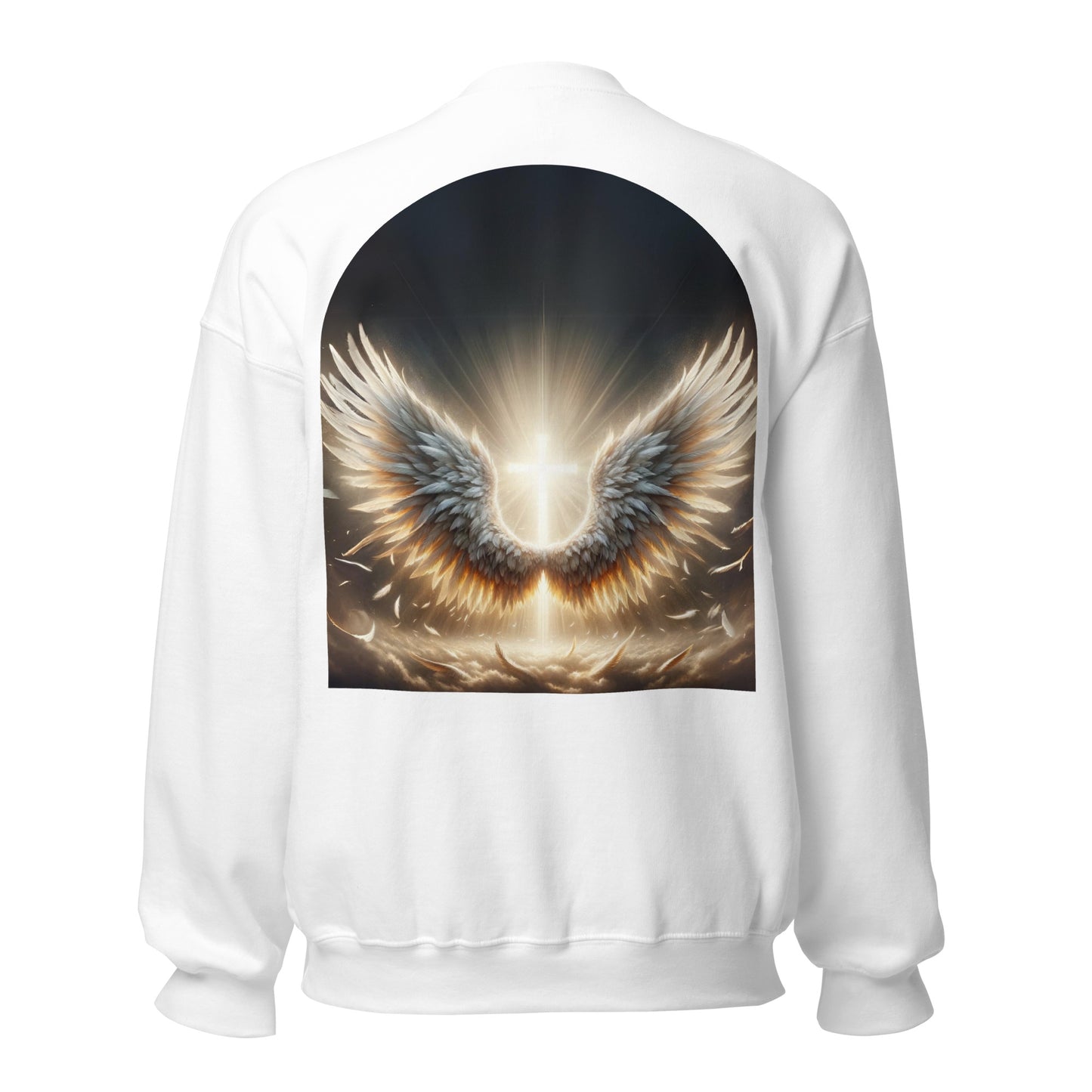 angel wings sweatshirt white