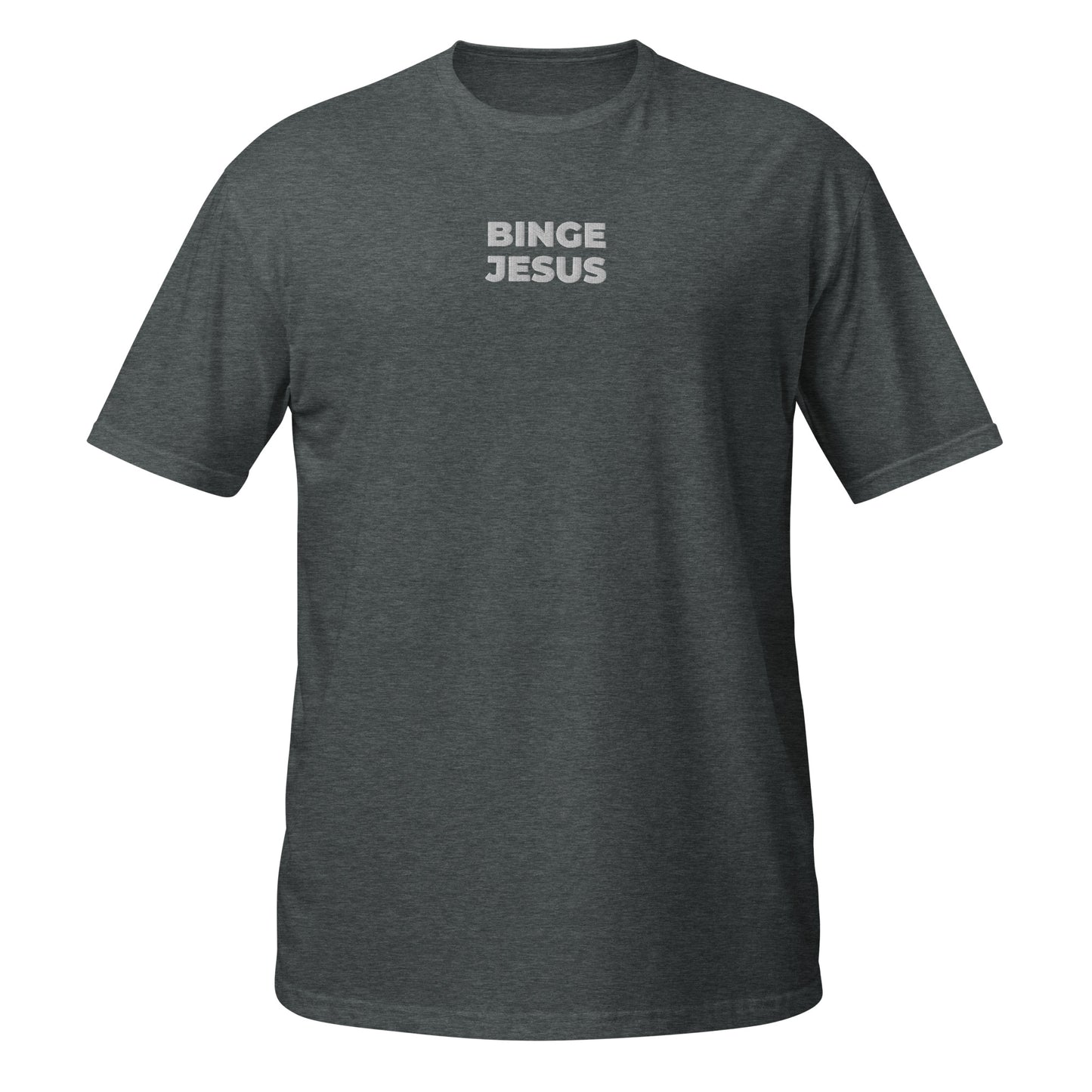 binge jesus shirt heather