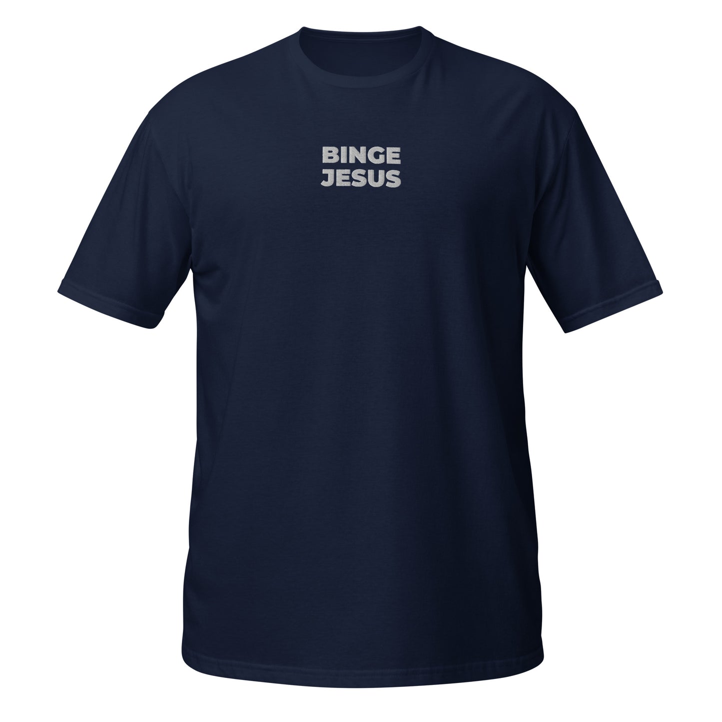 binge jesus shirt navy