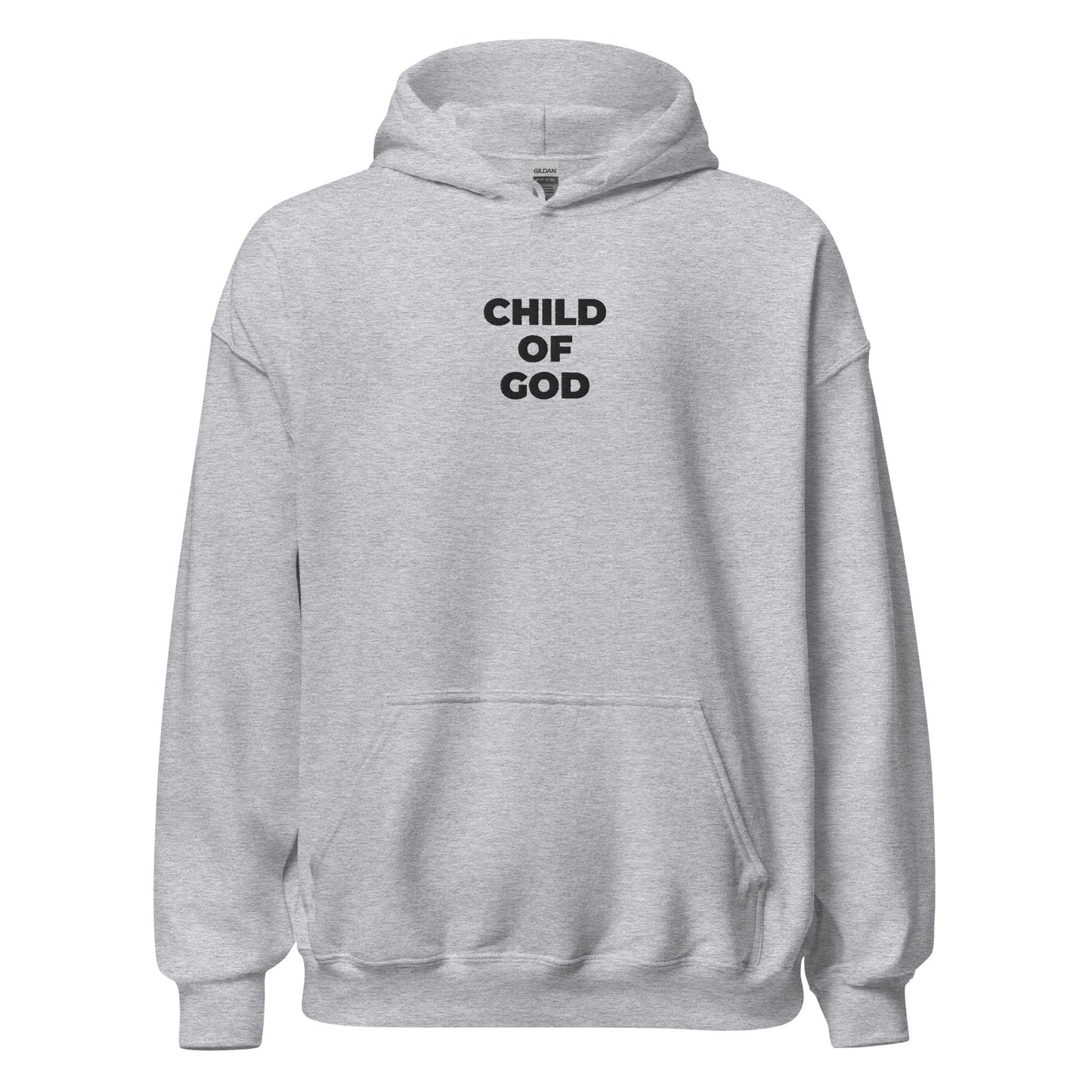 child of god hoodie grey