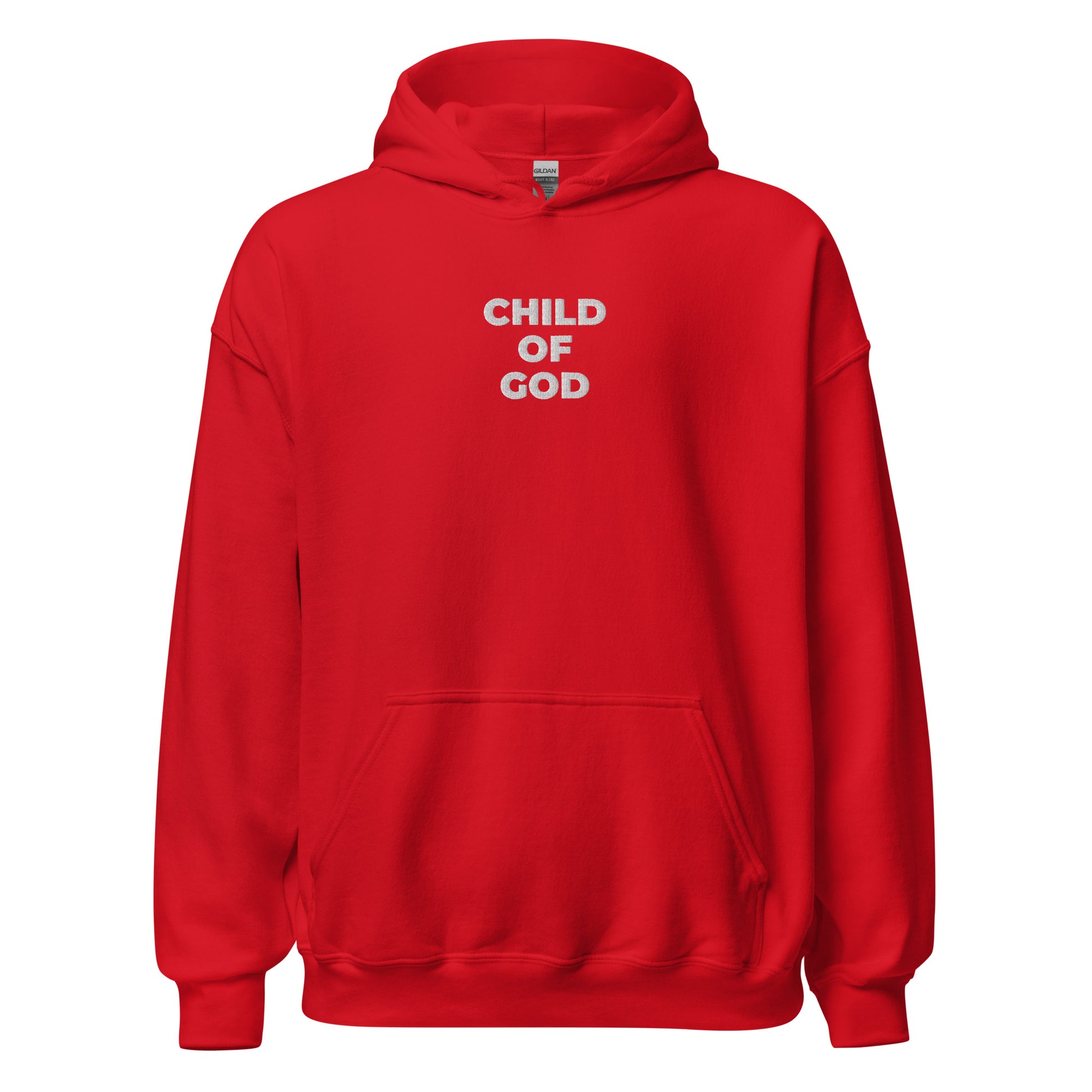 child of god hoodie red