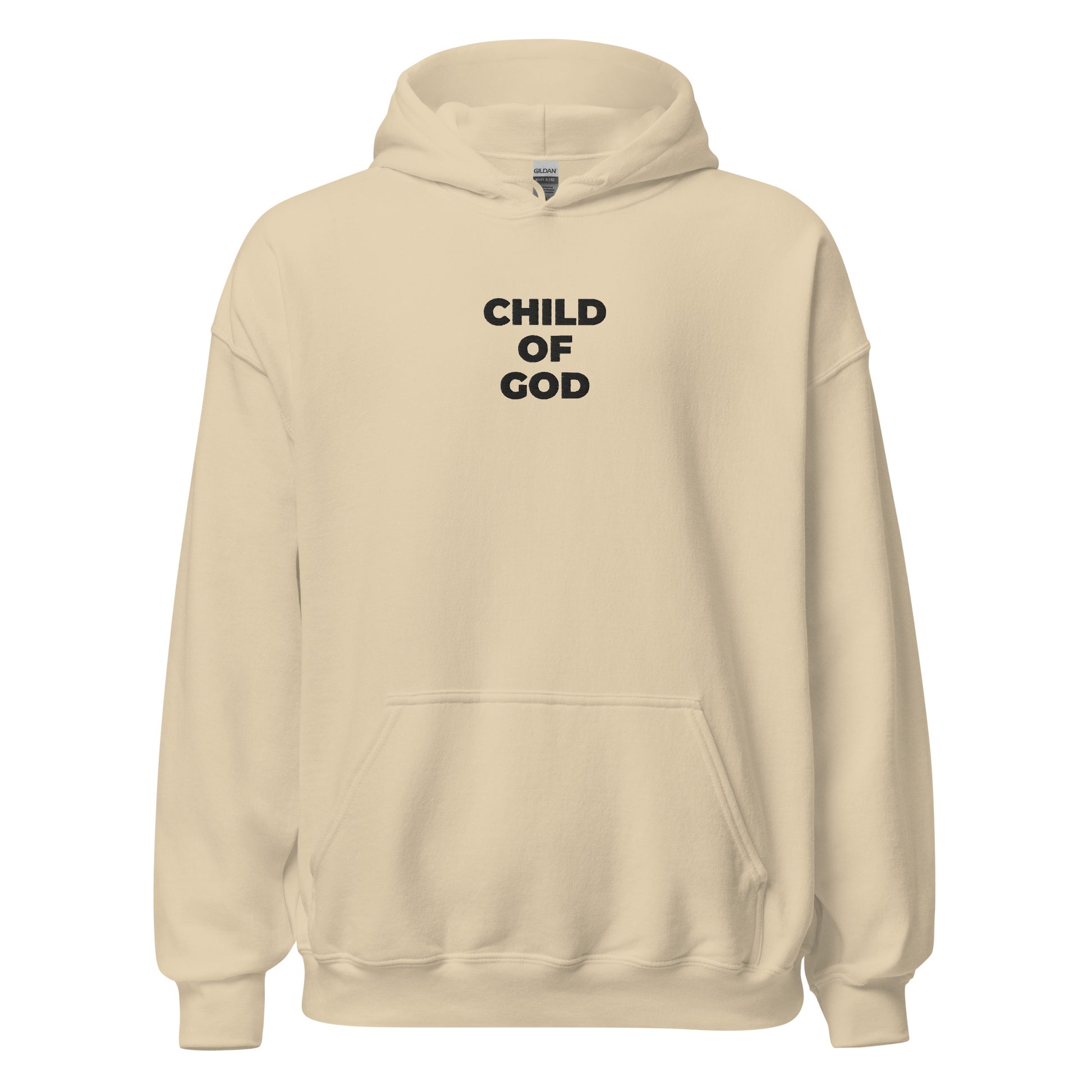 child of god hoodie sand