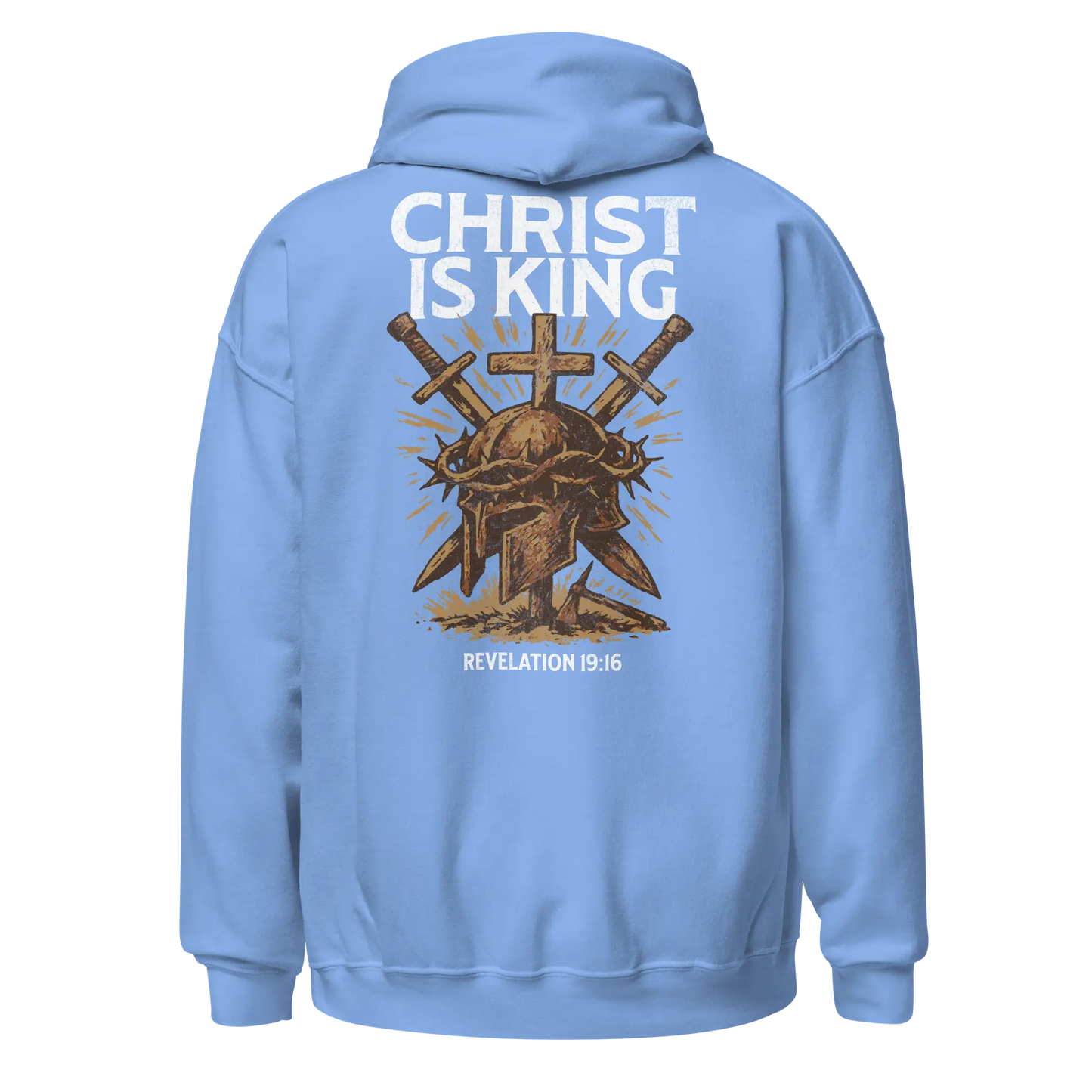 christ is king blue hoodie