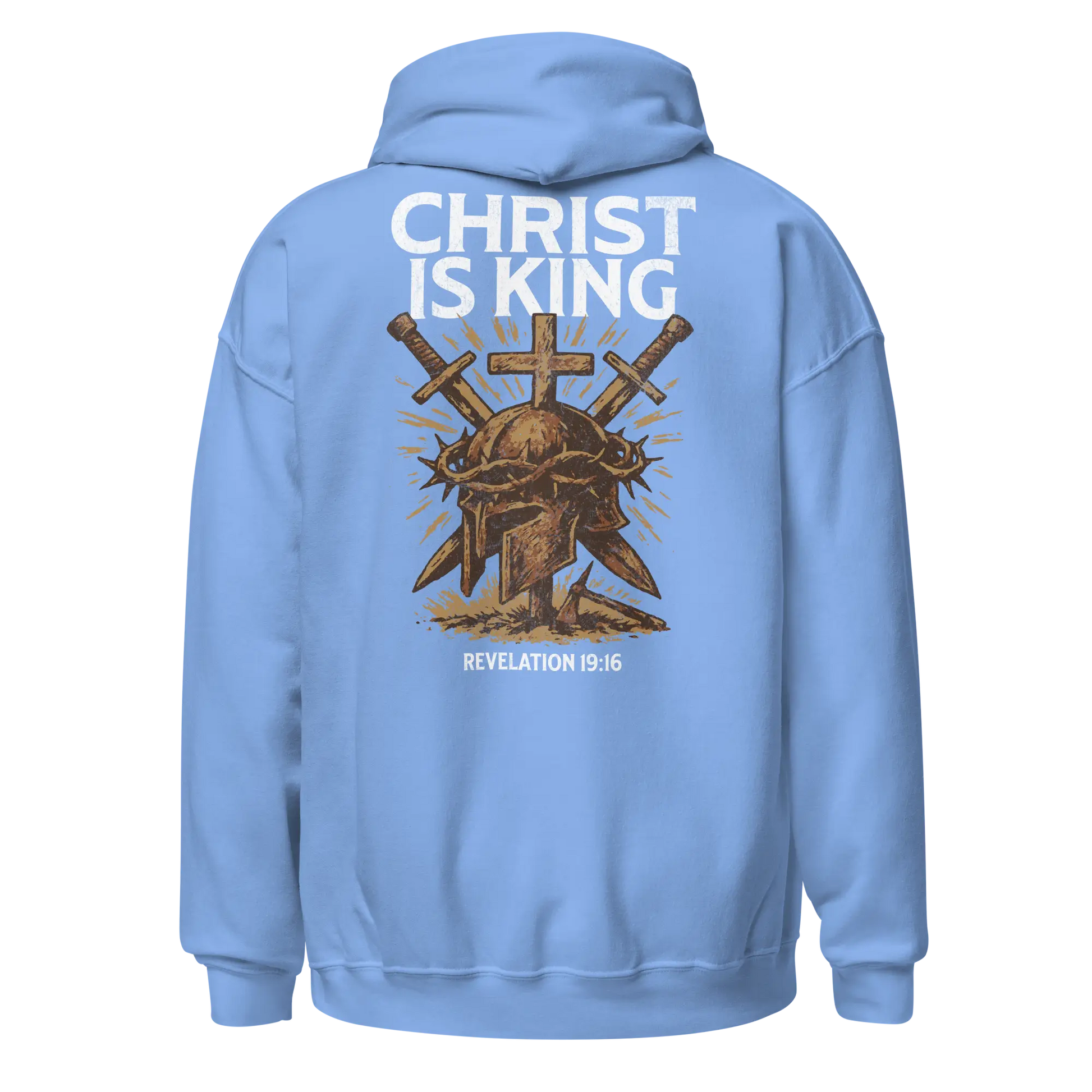 christ is king blue hoodie