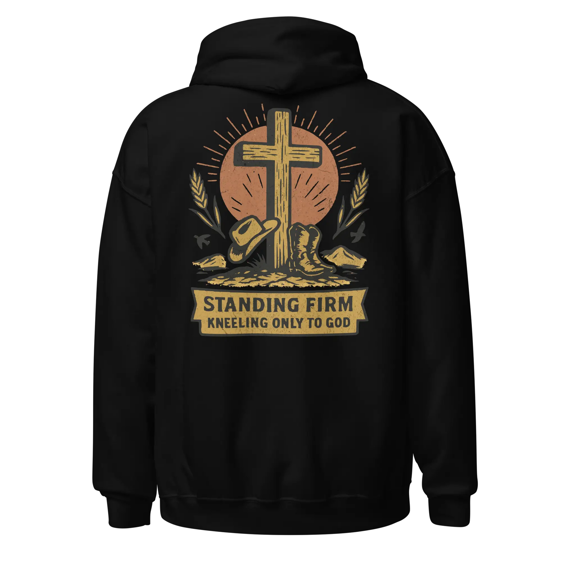 christian black hoodie