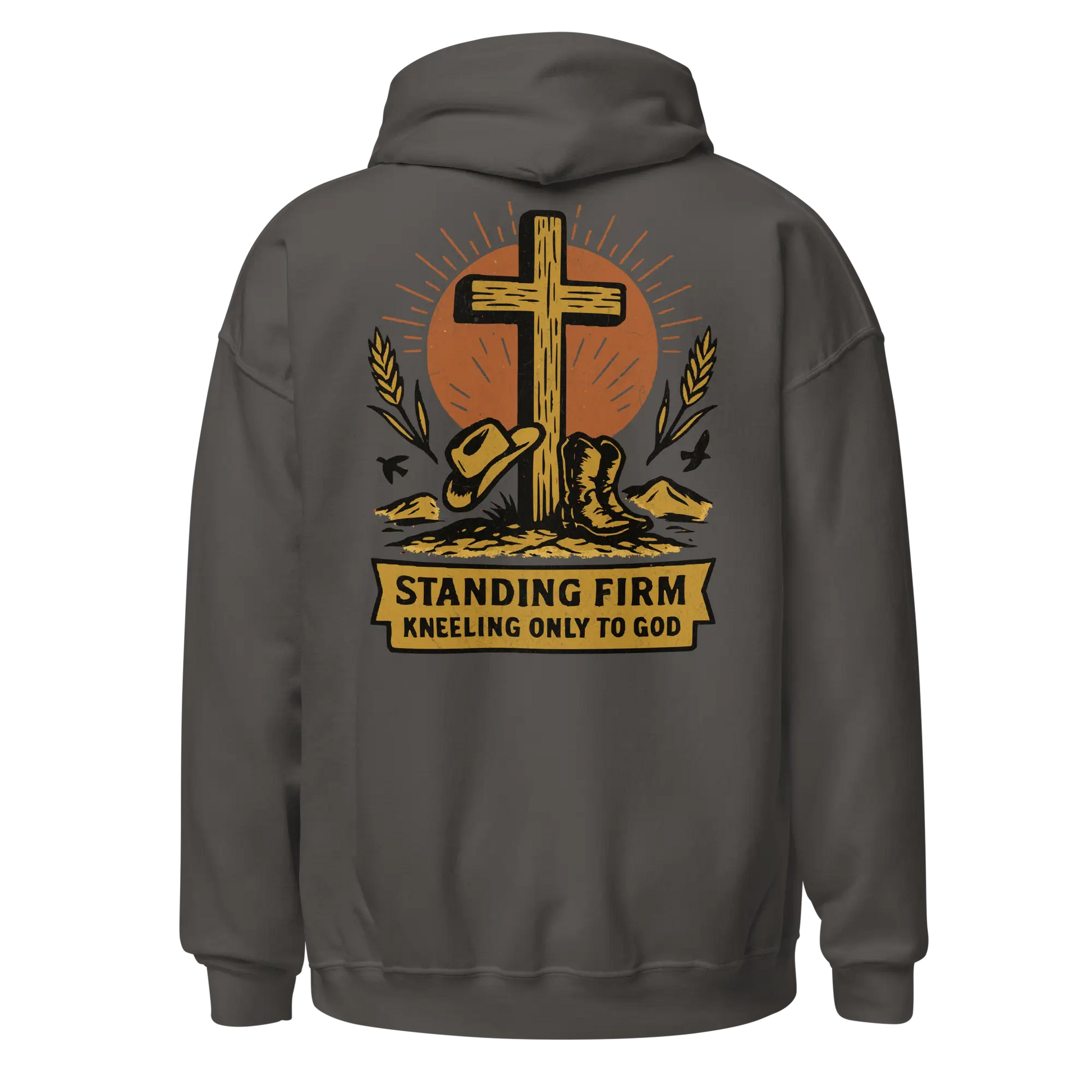 christian charcoal hoodie