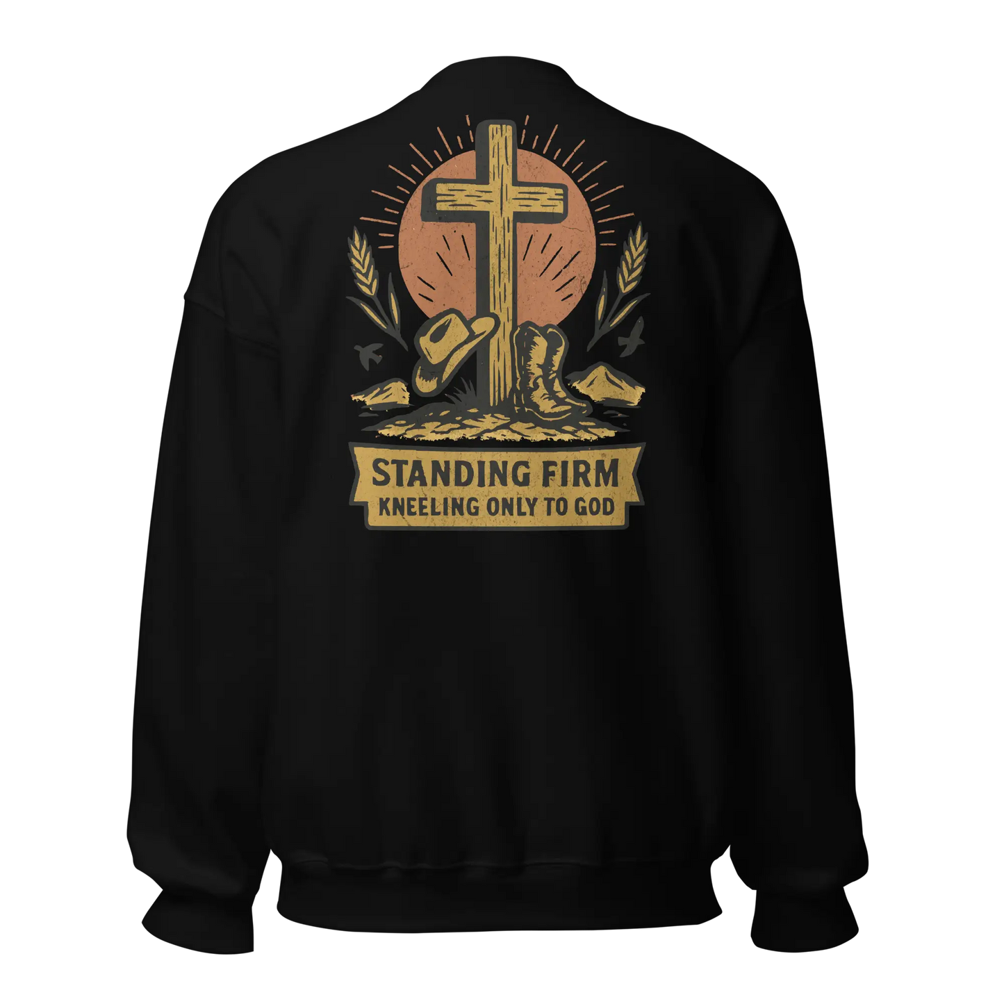 christian black sweatshirt