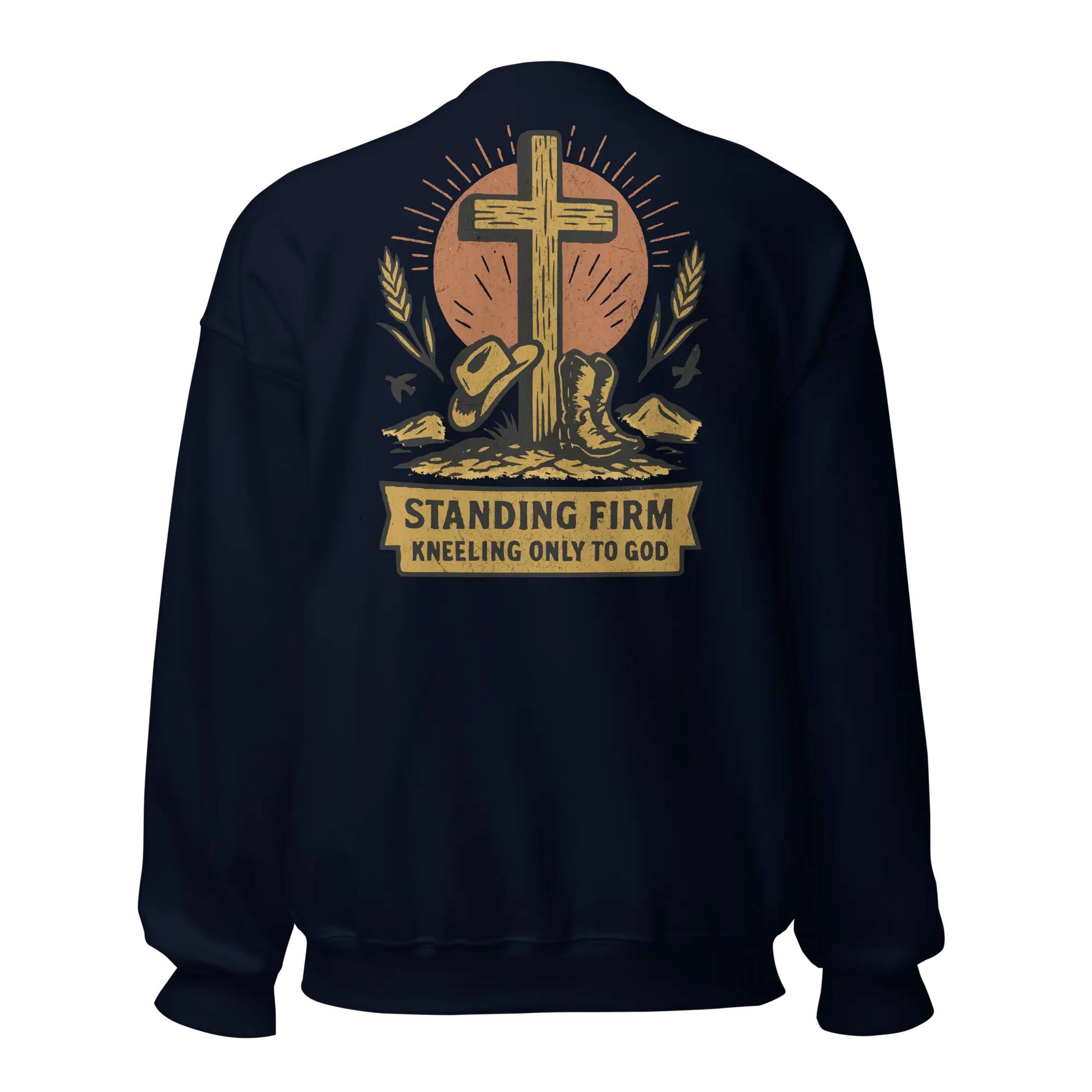 christian navy sweatshirt