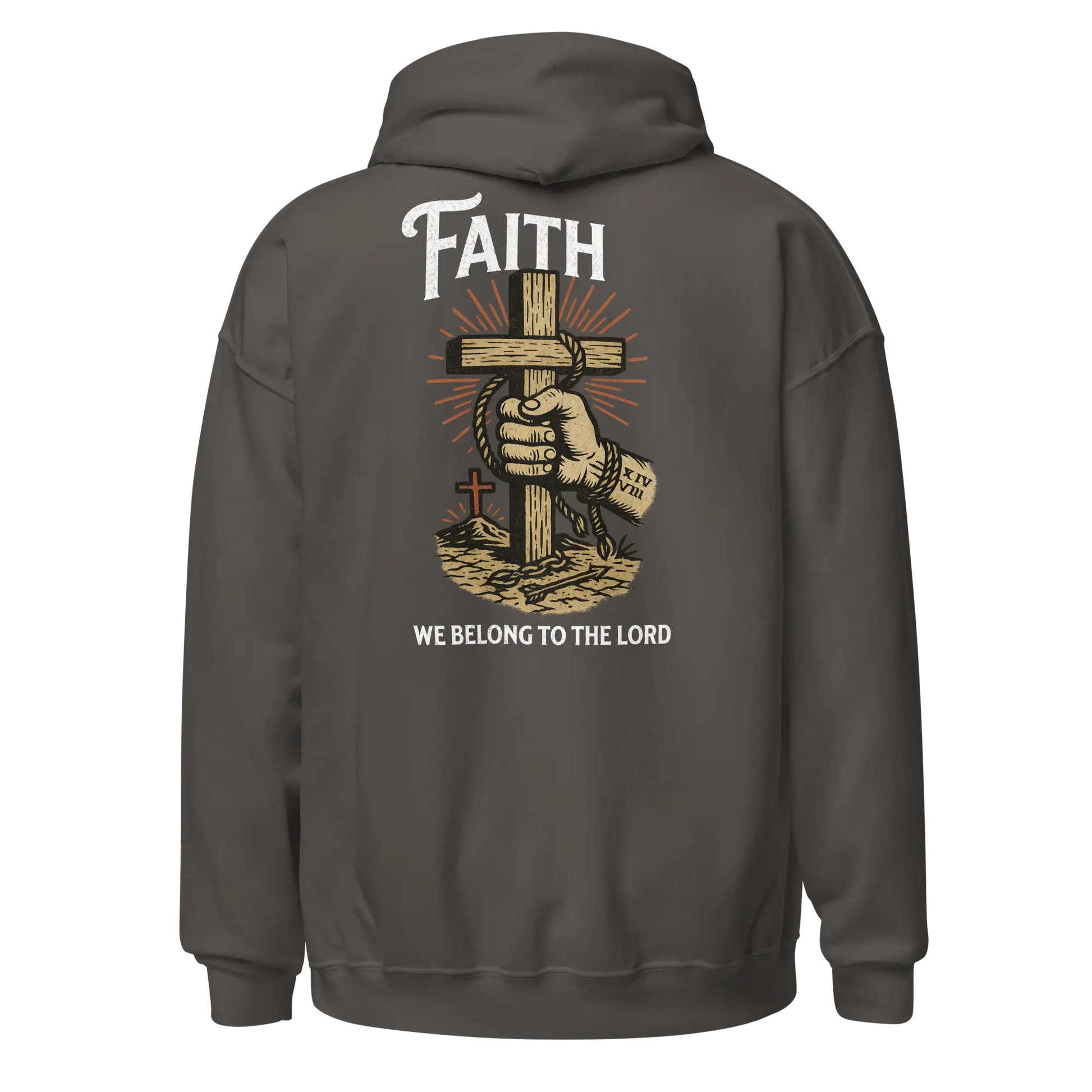 charcoal faith hoodie