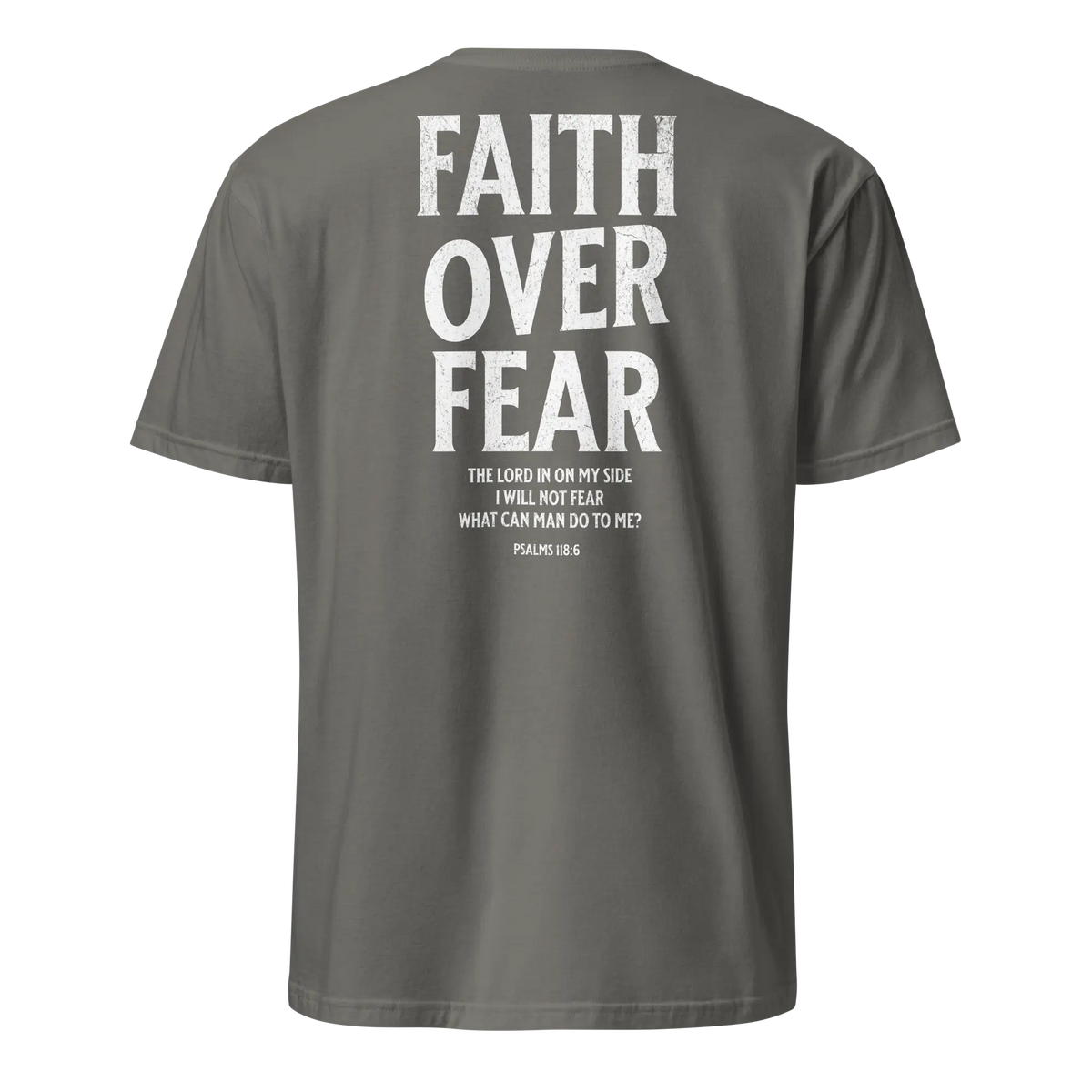 faith over fear charcoal shirt
