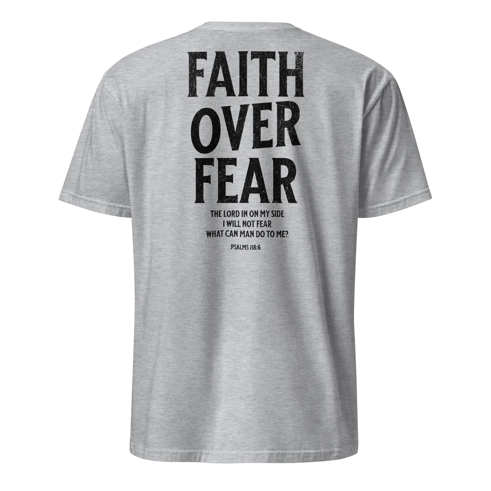 faith over fear gray shirt