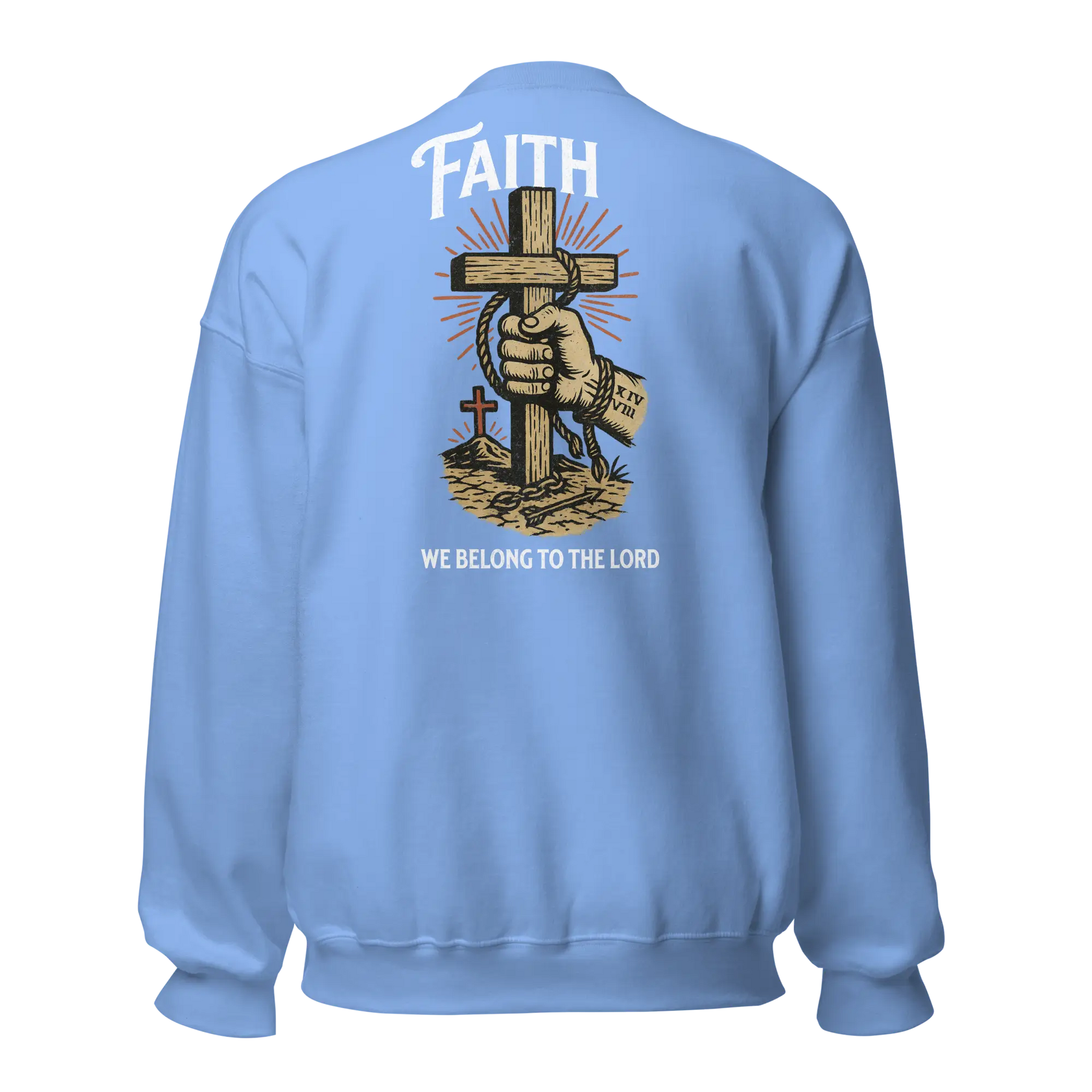 faith blue sweatshirt