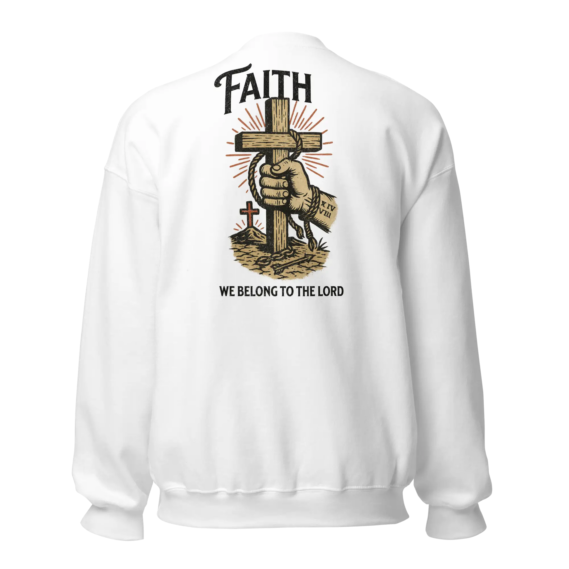 faith white sweatshirt