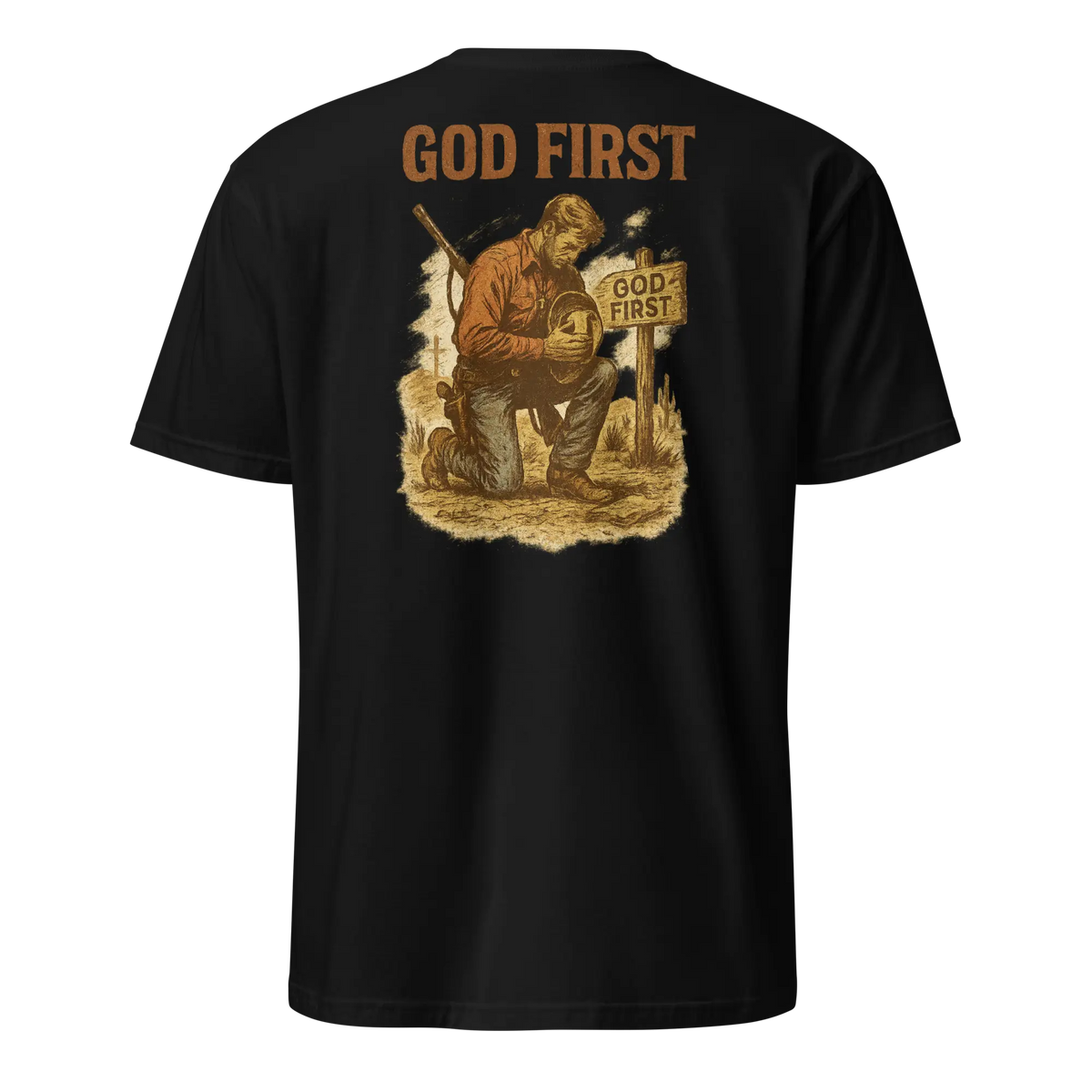 god first black shirt
