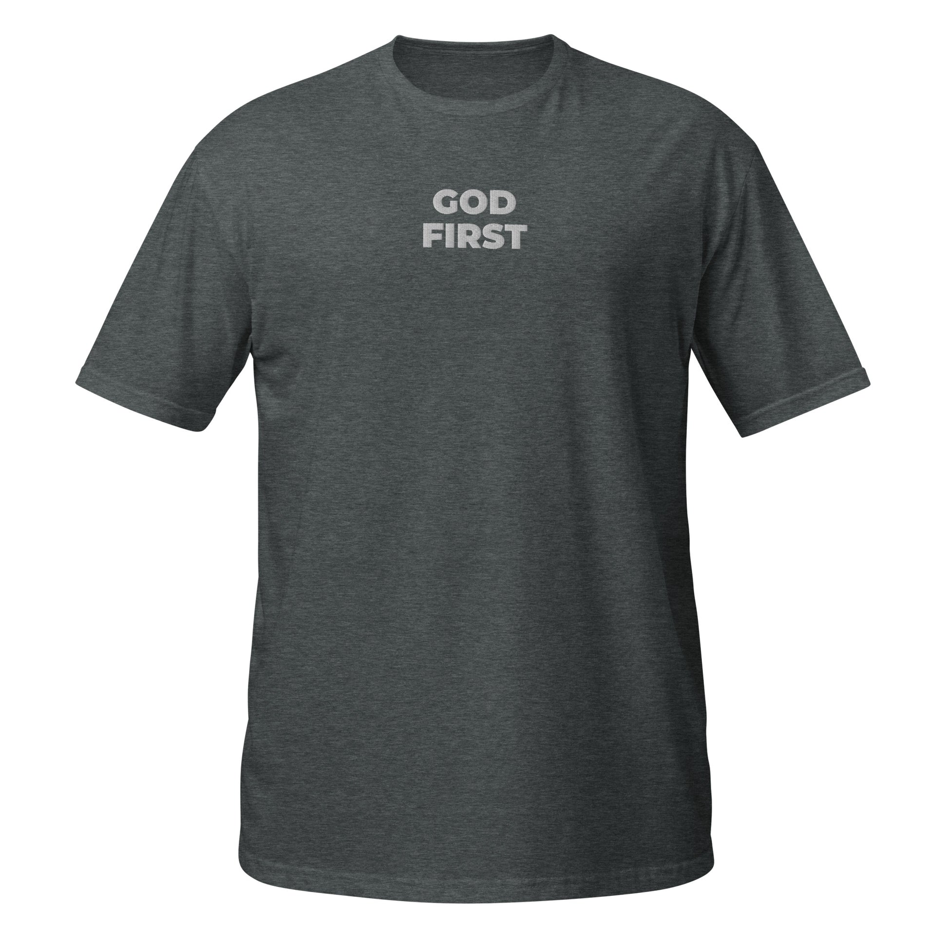 god first shirt heather