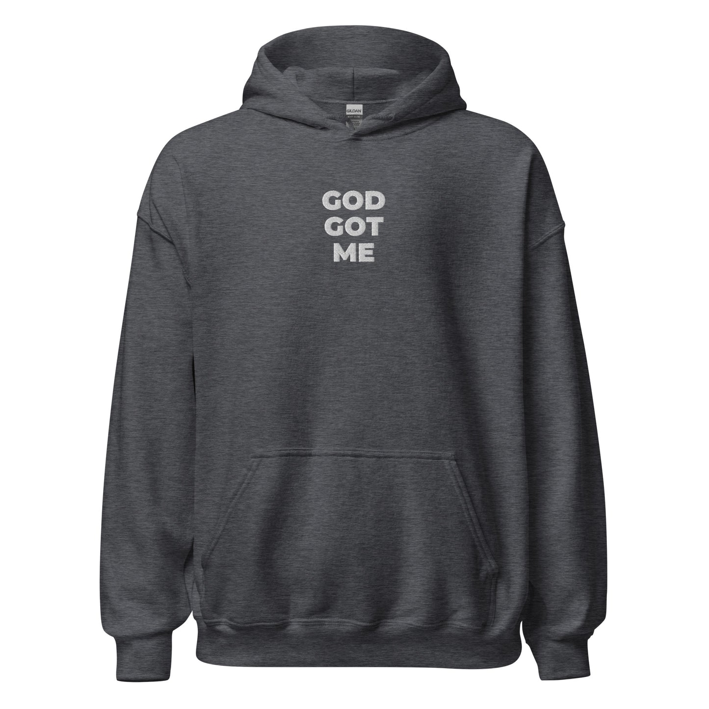 god got me hoodie heather