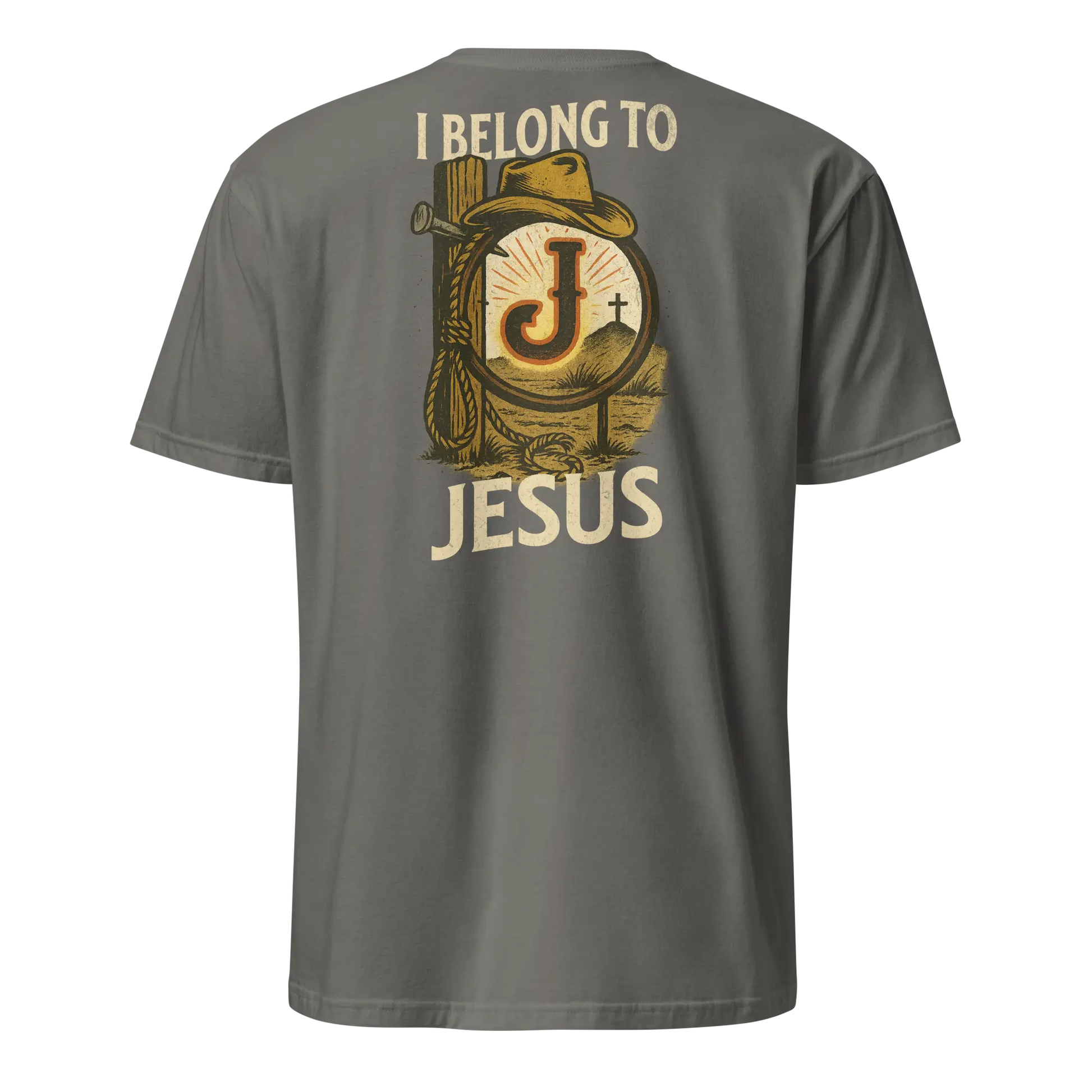 I belong to jesus charcoal shirt