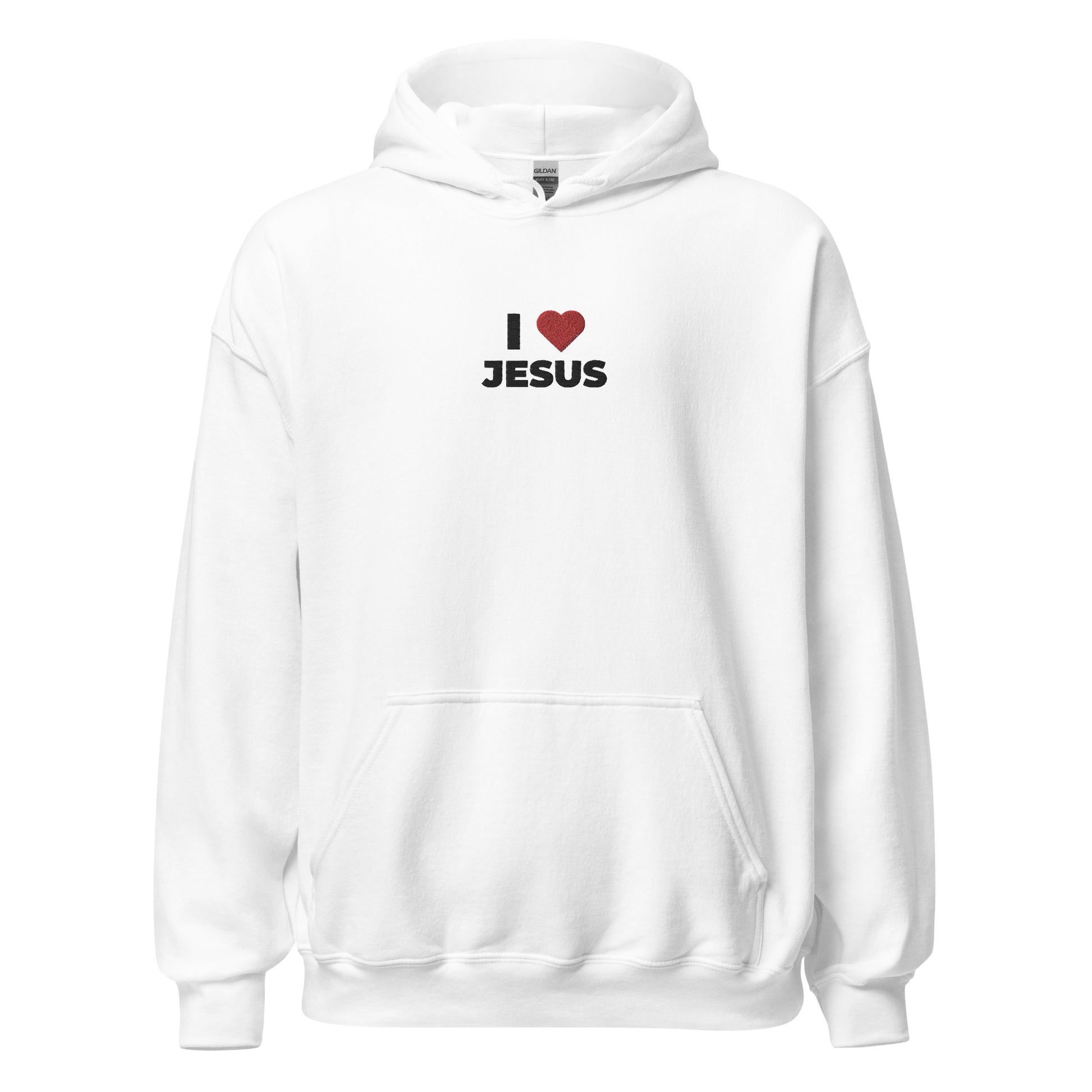 i love jesus hoodie white