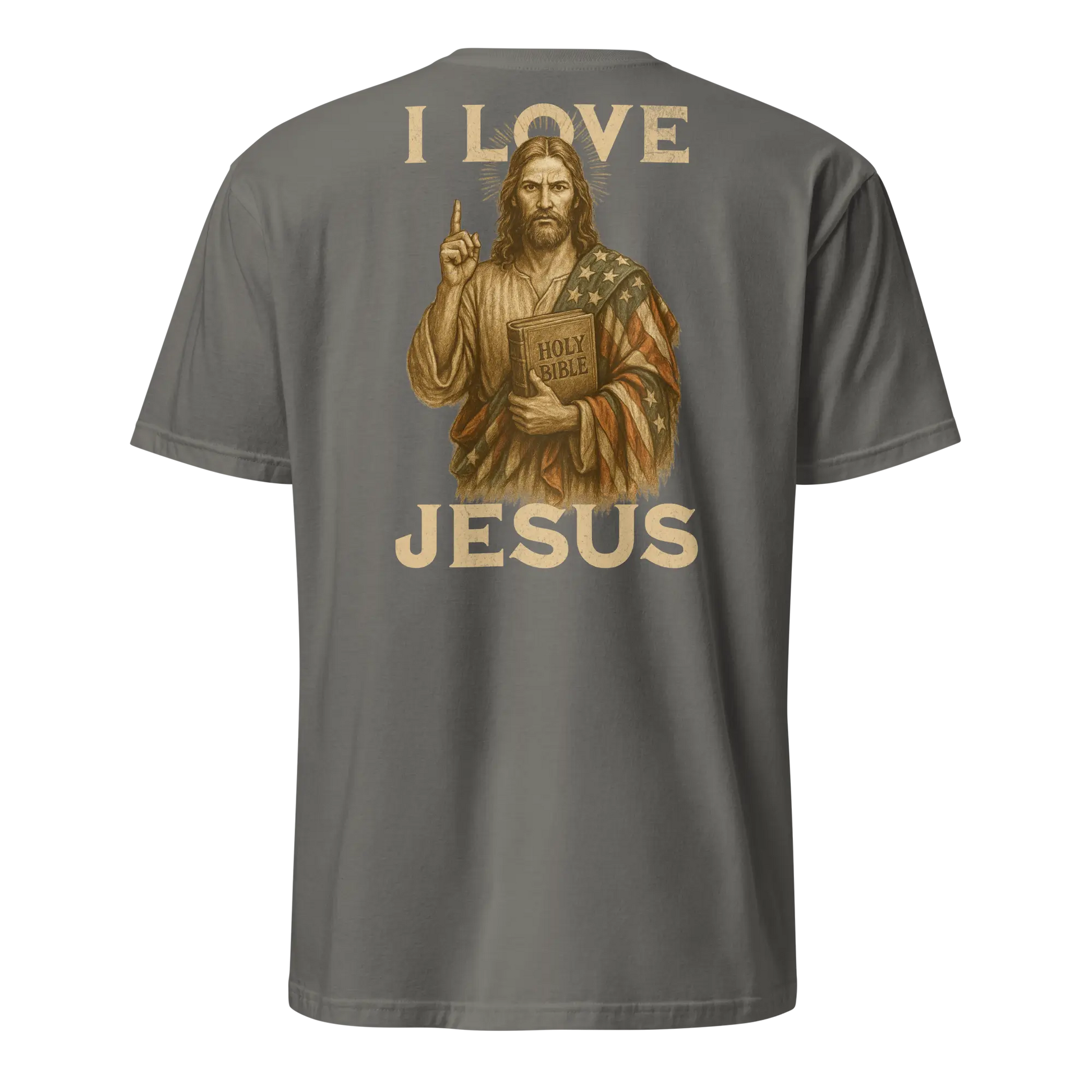 I love jesus charcoal shirt