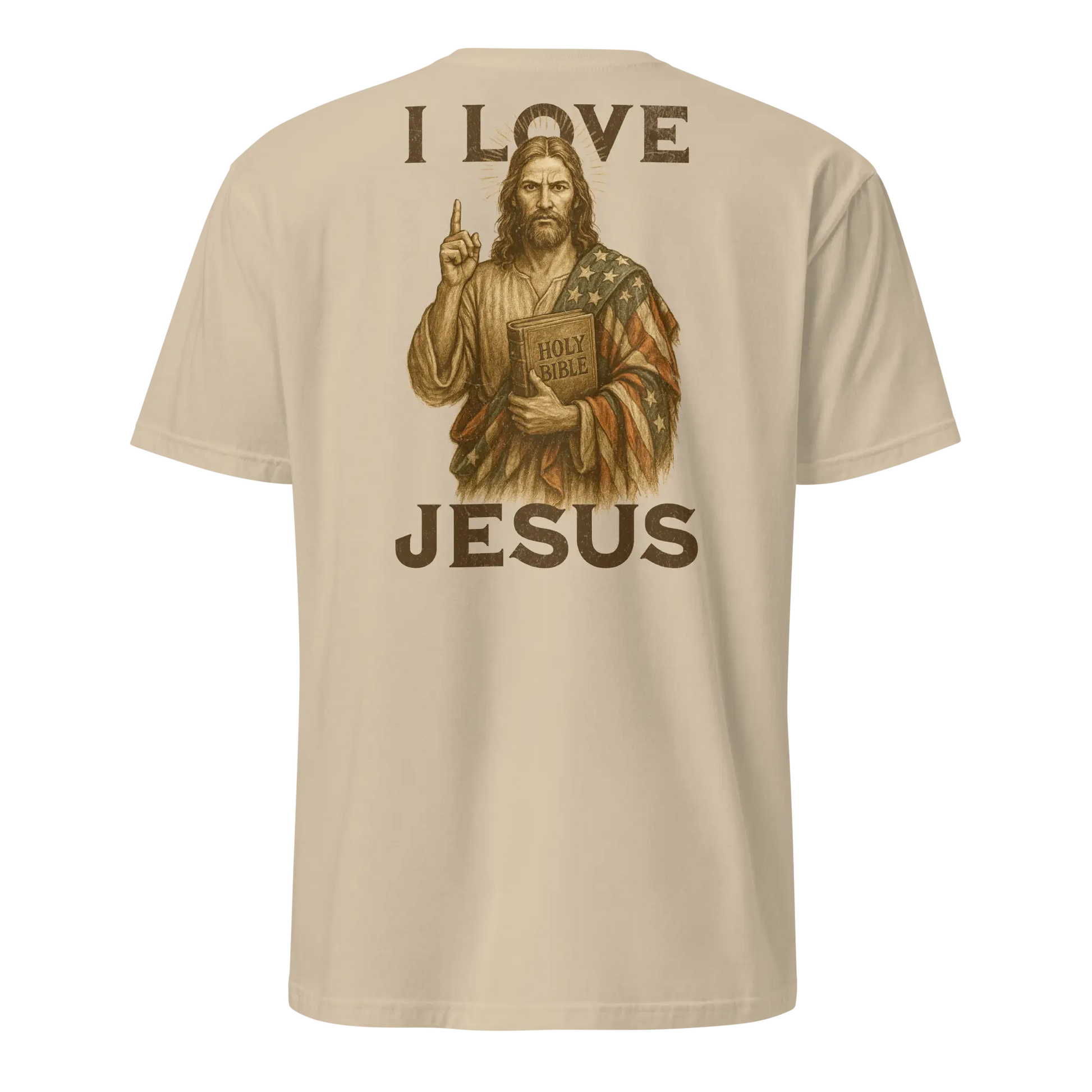I love jesus beige shirt