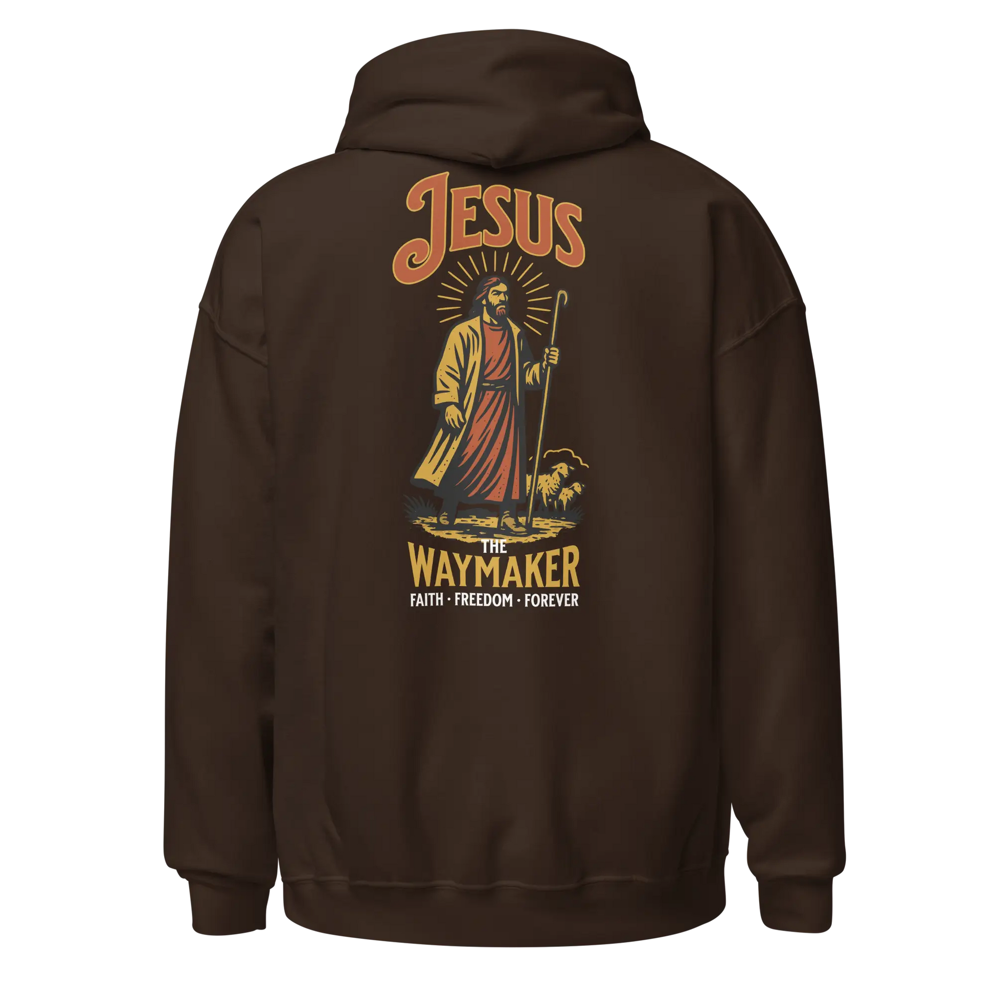 jesus brown hoodie