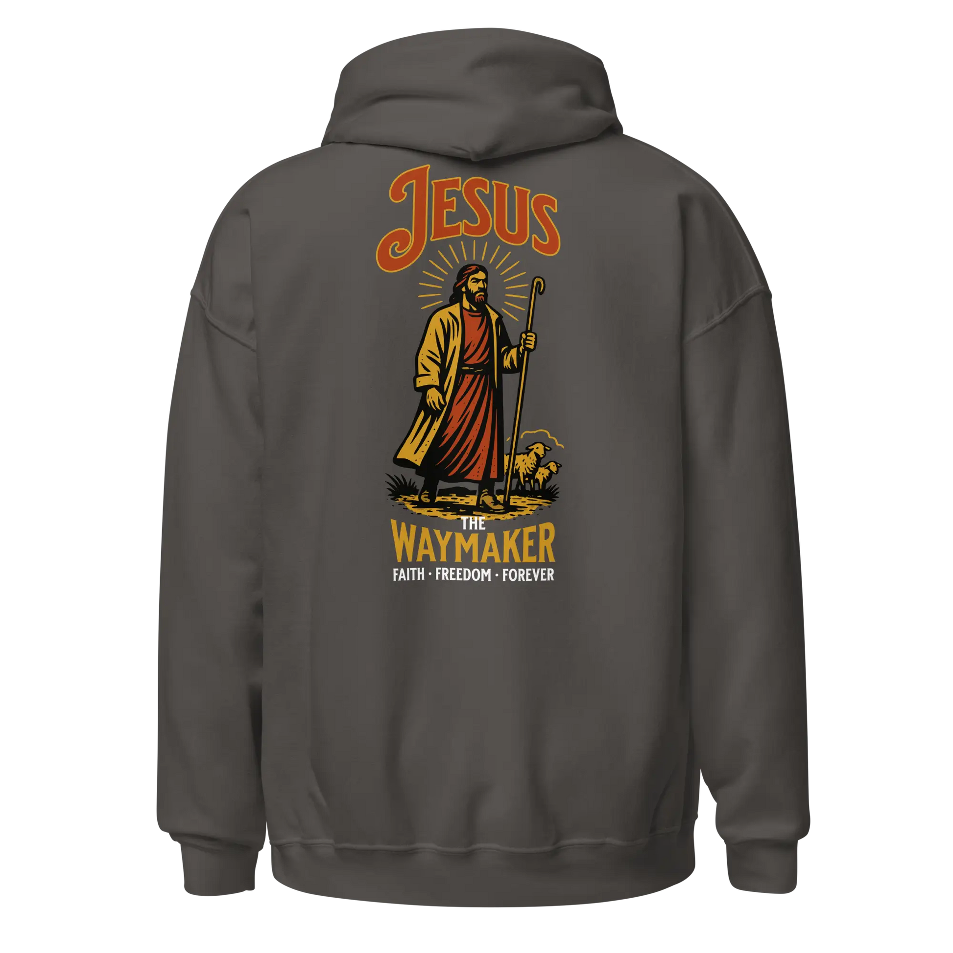 jesus charcoal hoodie