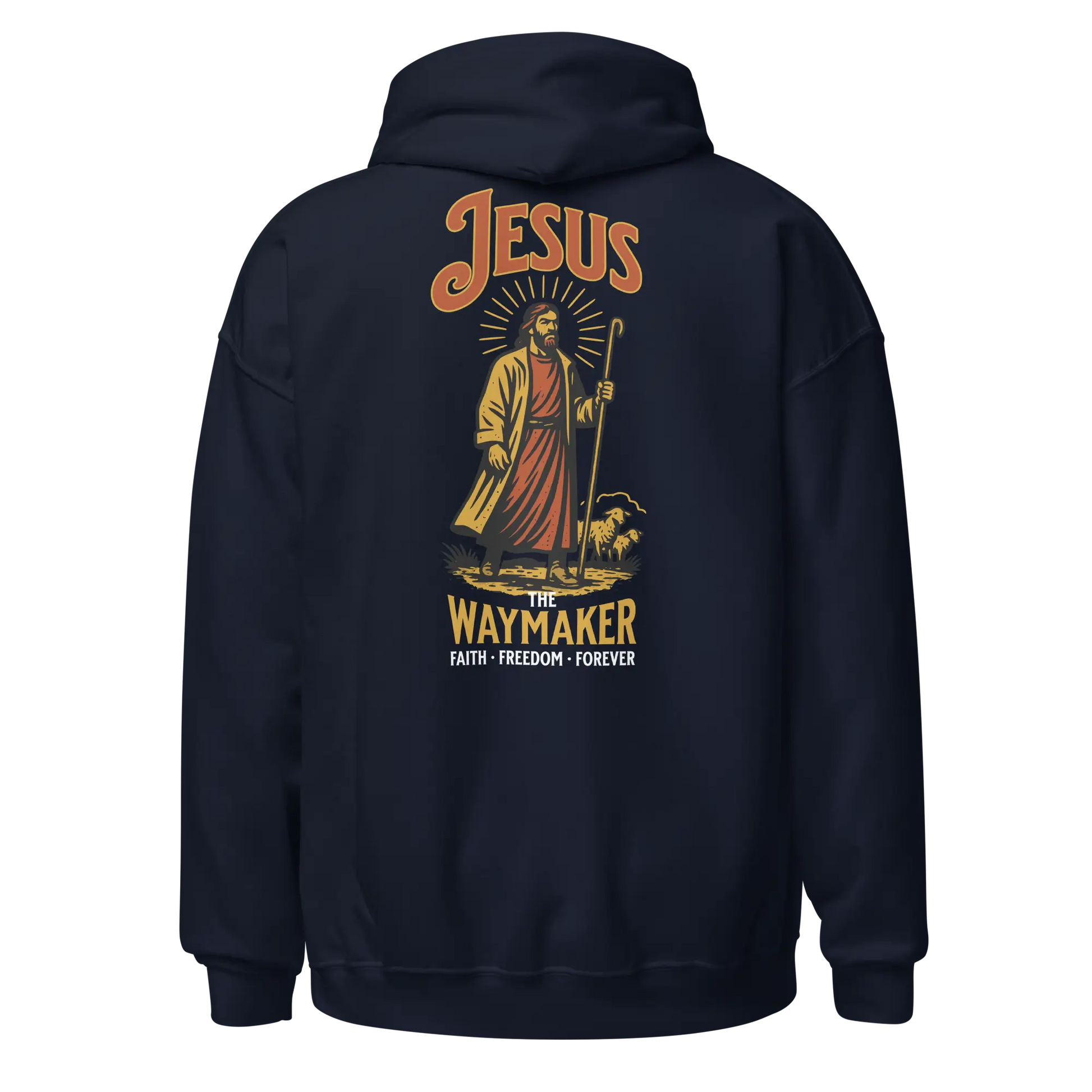 jesus navy hoodie