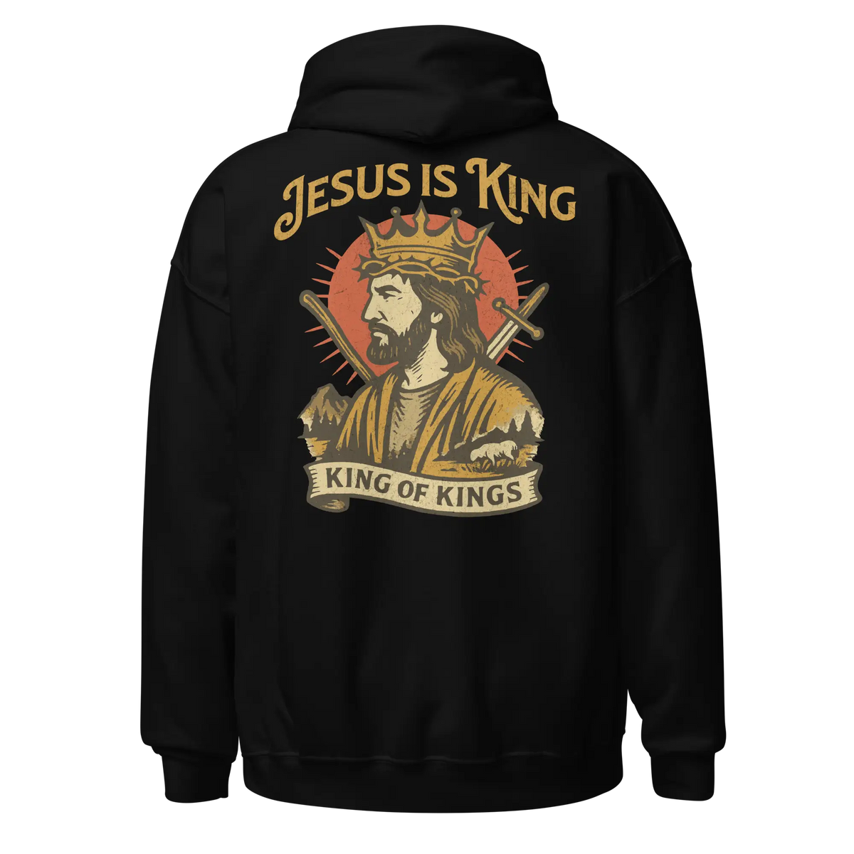 jesus is king black hoodie