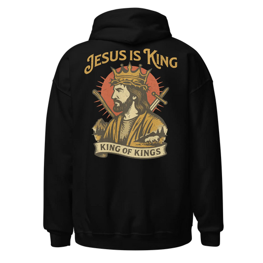 jesus is king black hoodie