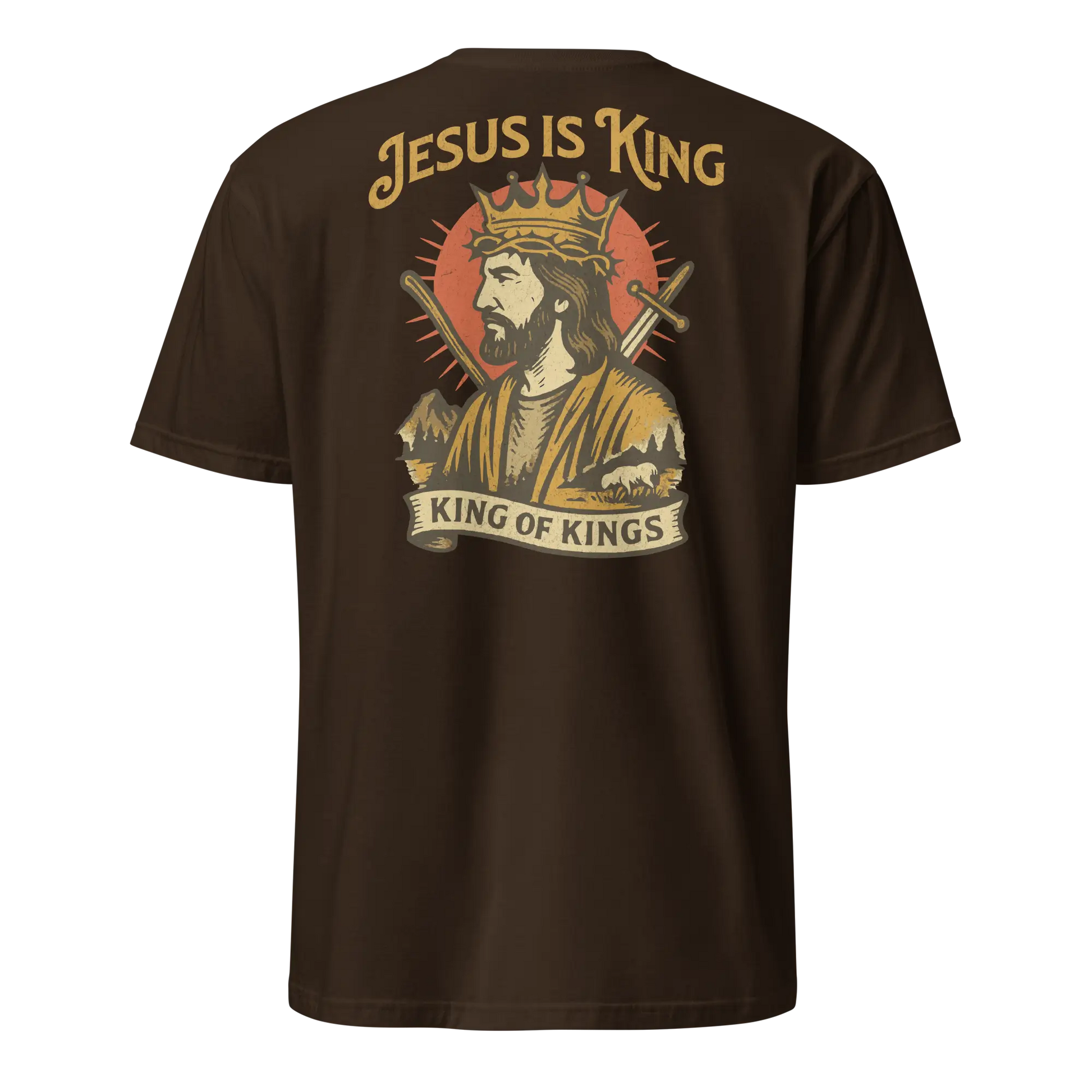 jesus is king brown shirt