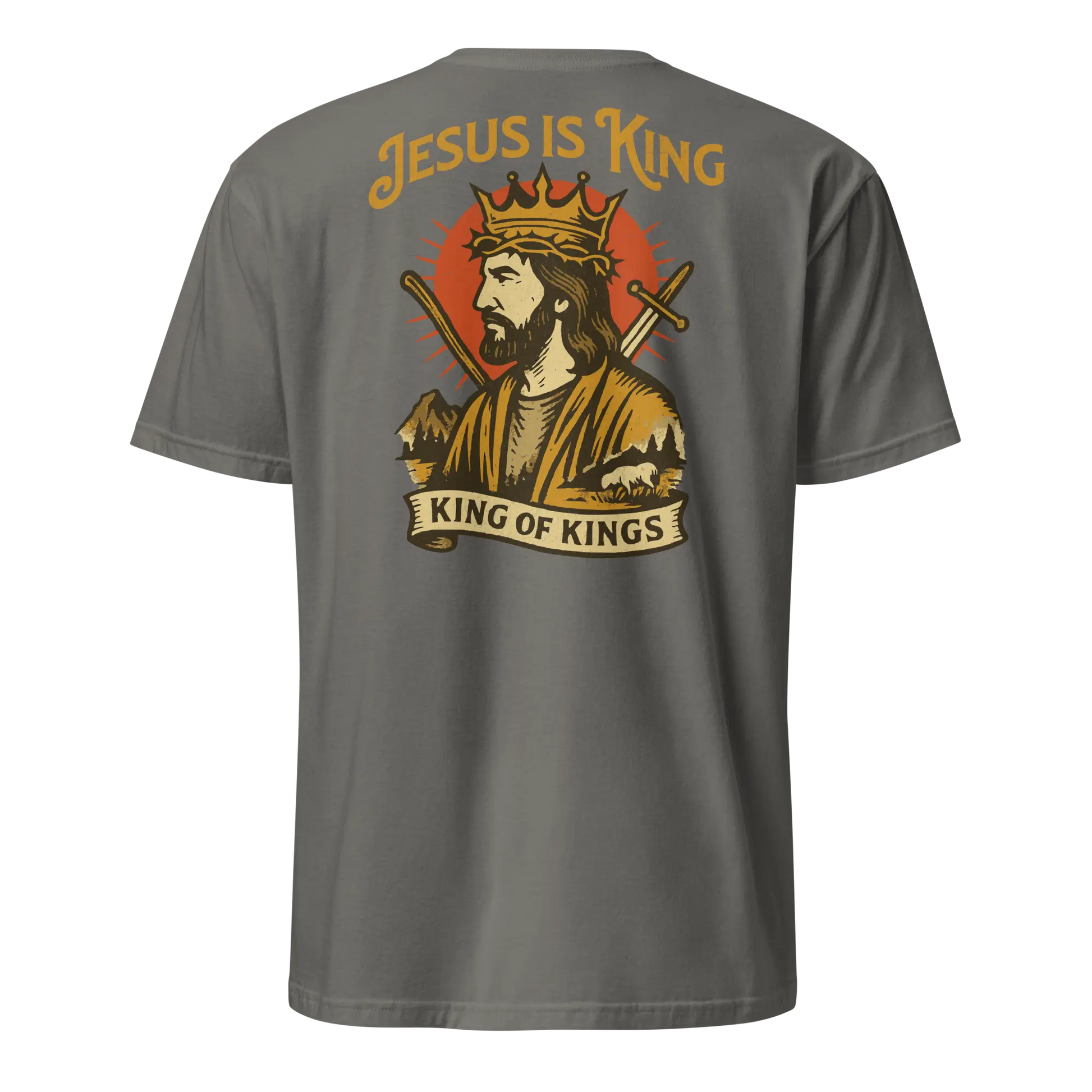 jesus is king charcoal shirt