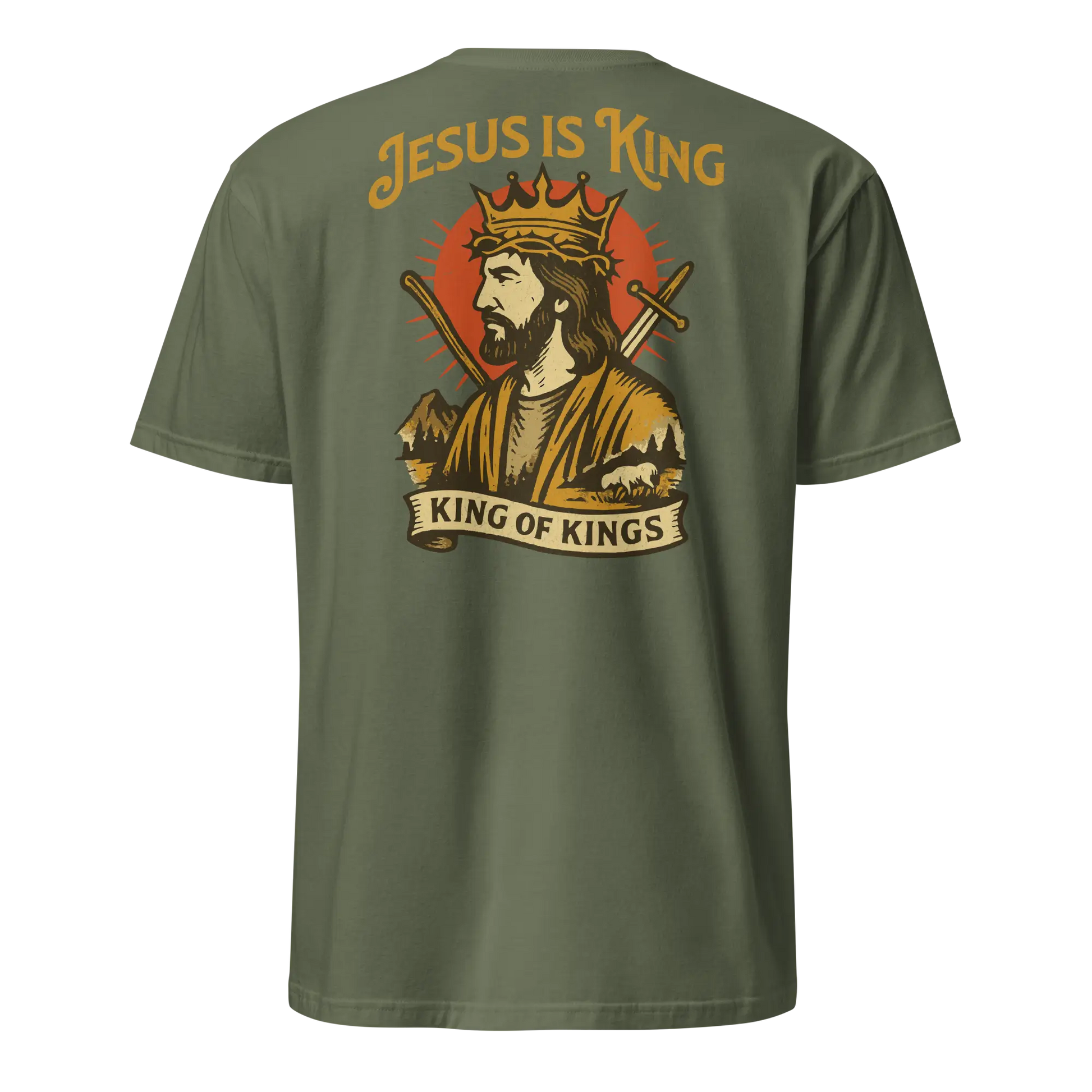 jesus is king green shirt