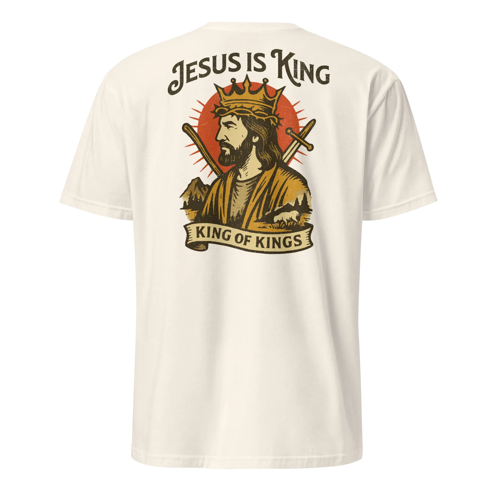 jesus is king natural shirt