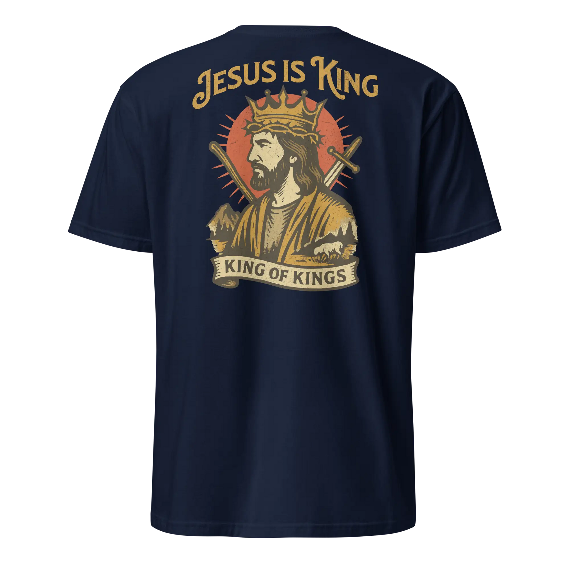 jesus is king navy shirt