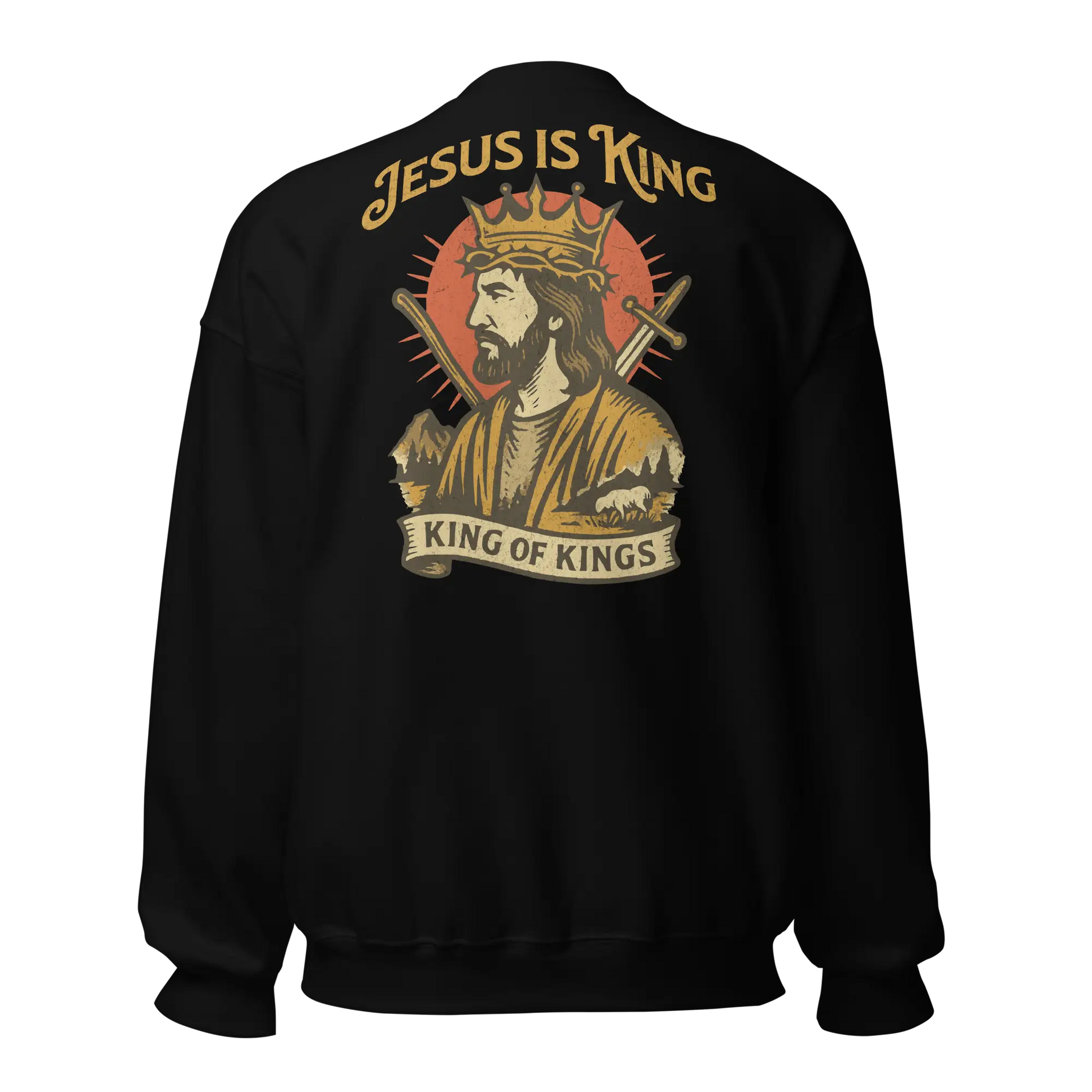 jesus is king black sweatshirt