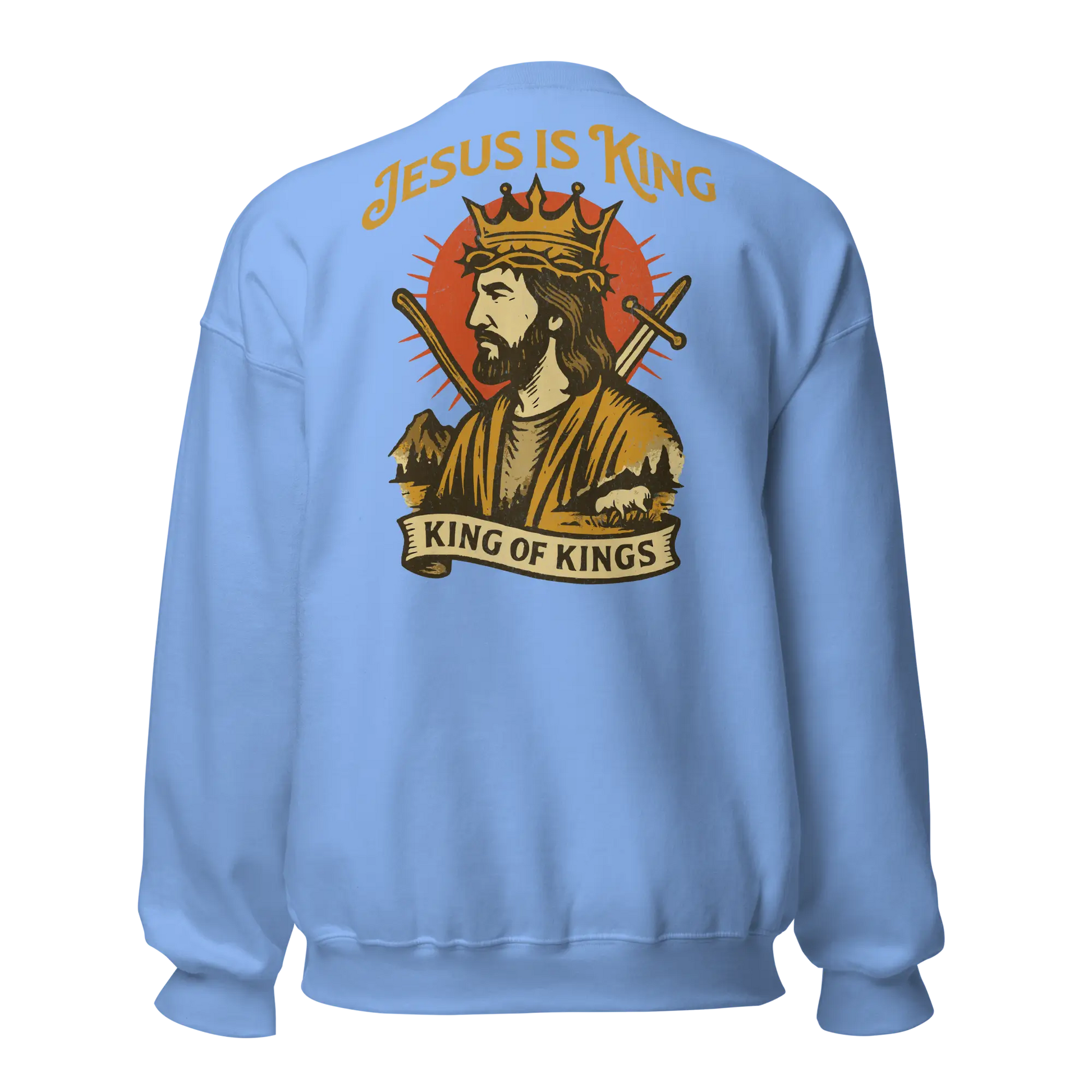 jesus is king blue sweatshirt
