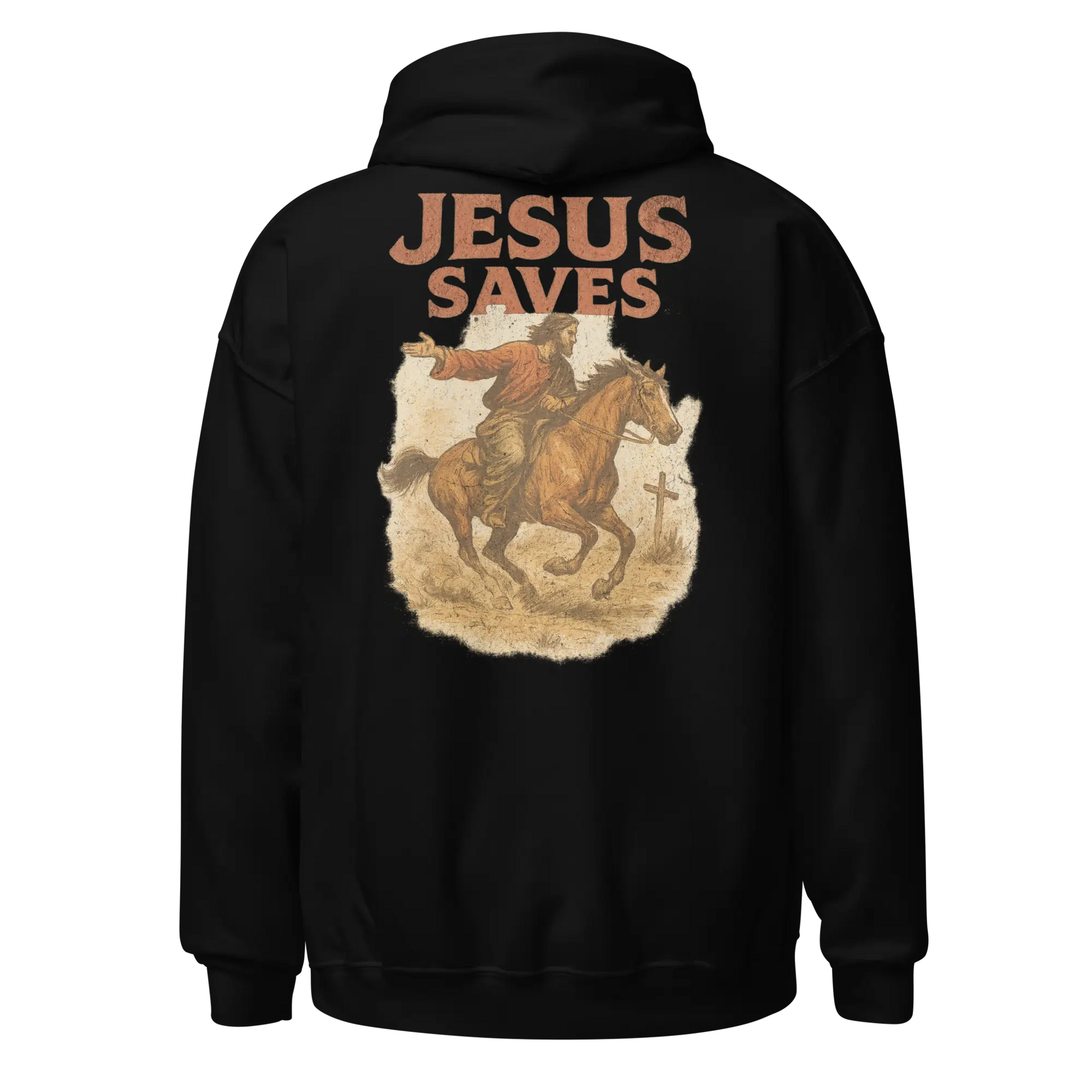 jesus saves black hoodie