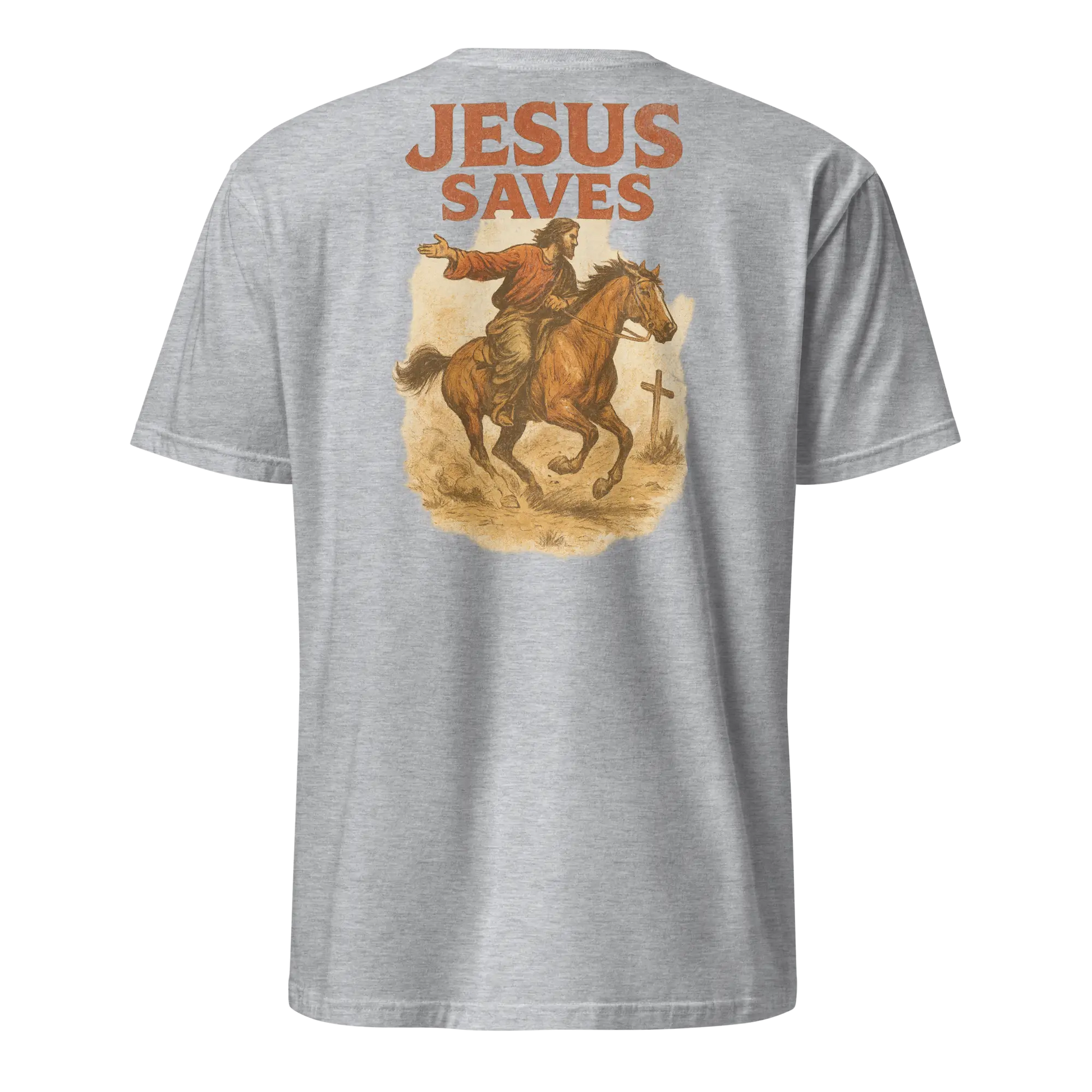 jesus saves gray shirt